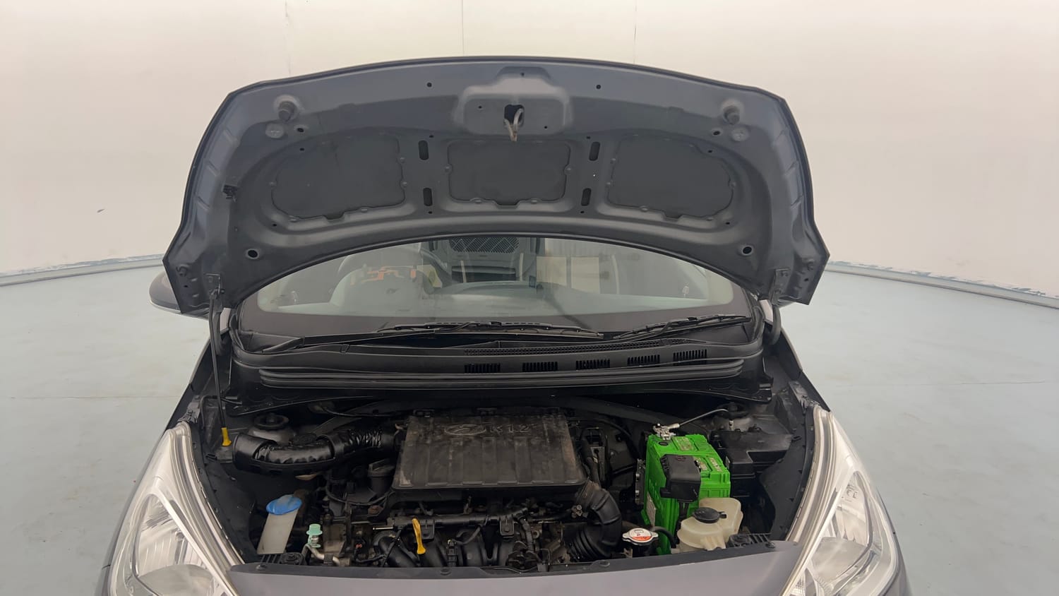 Used 2016 Hyundai Grand i10 Asta 1.2 Kappa VTVT (O) Petrol Manual engine ENGINE & BONNET OPEN FRONT VIEW