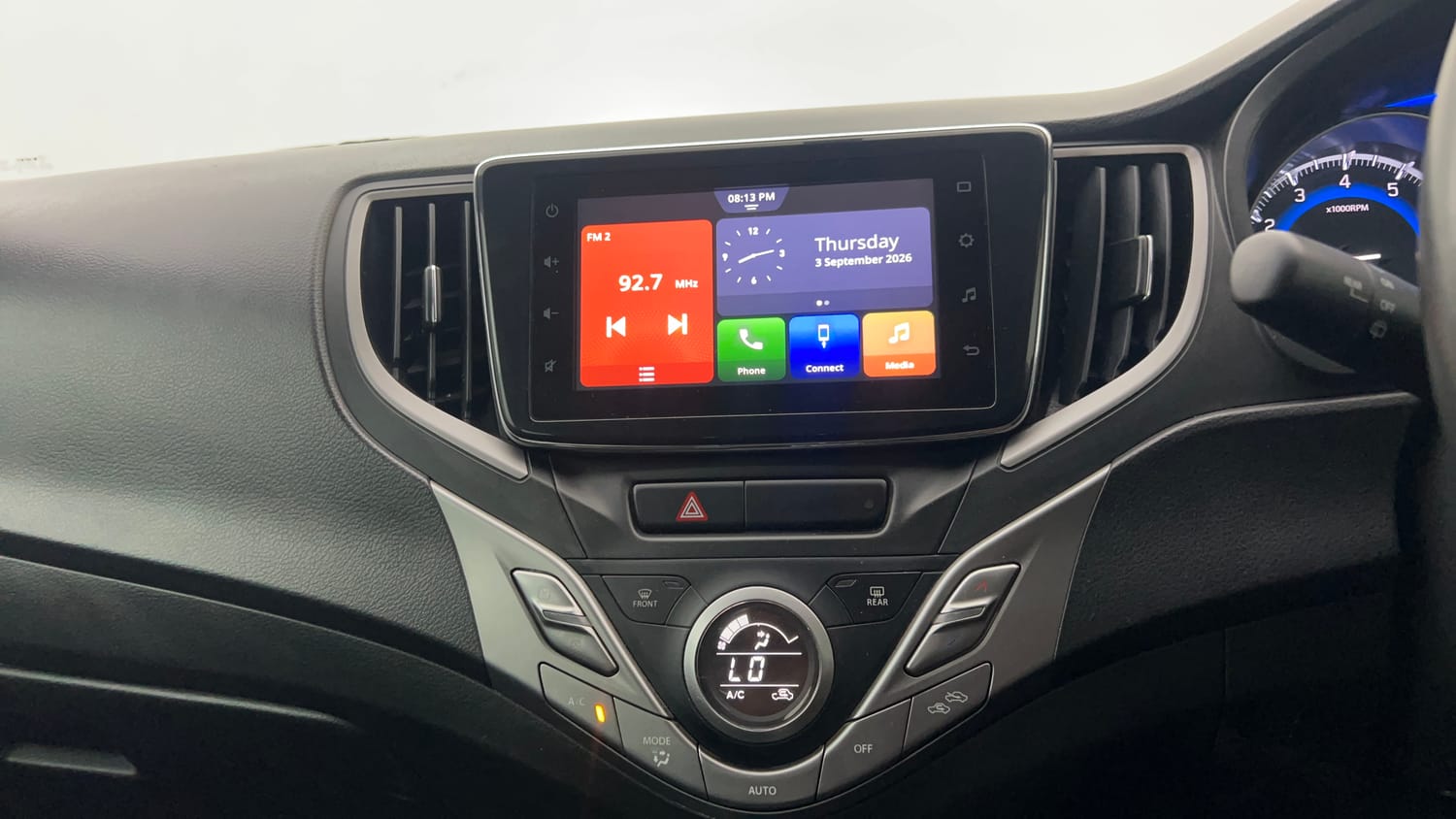 Used 2020 Maruti Suzuki Baleno Alpha Automatic Petrol Automatic interior MUSIC SYSTEM & AC CONTROL VIEW