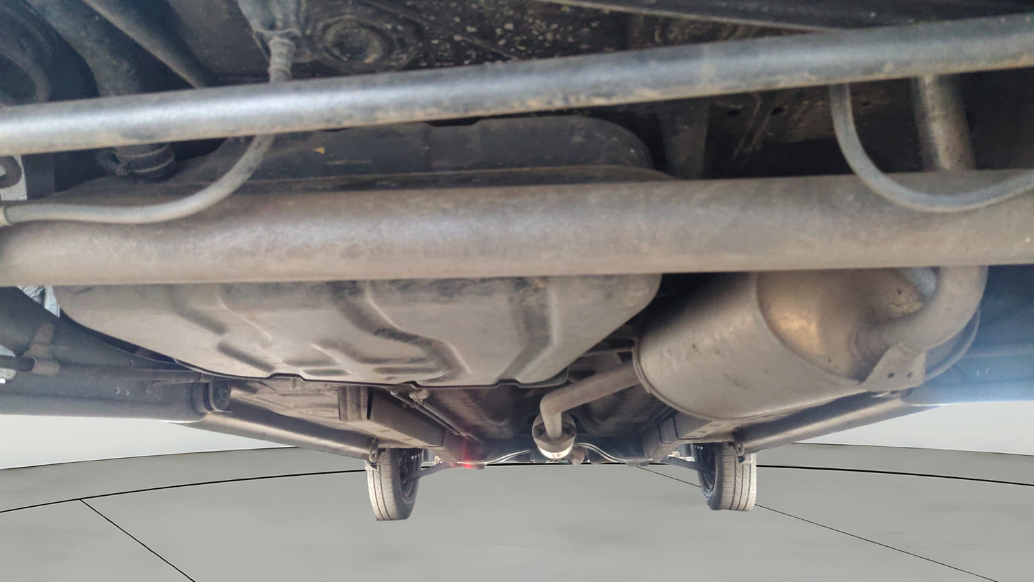 Used 2016 Maruti Suzuki Wagon R 1.0 VXI AMT Petrol Automatic extra REAR UNDERBODY VIEW (TAKEN FROM REAR)