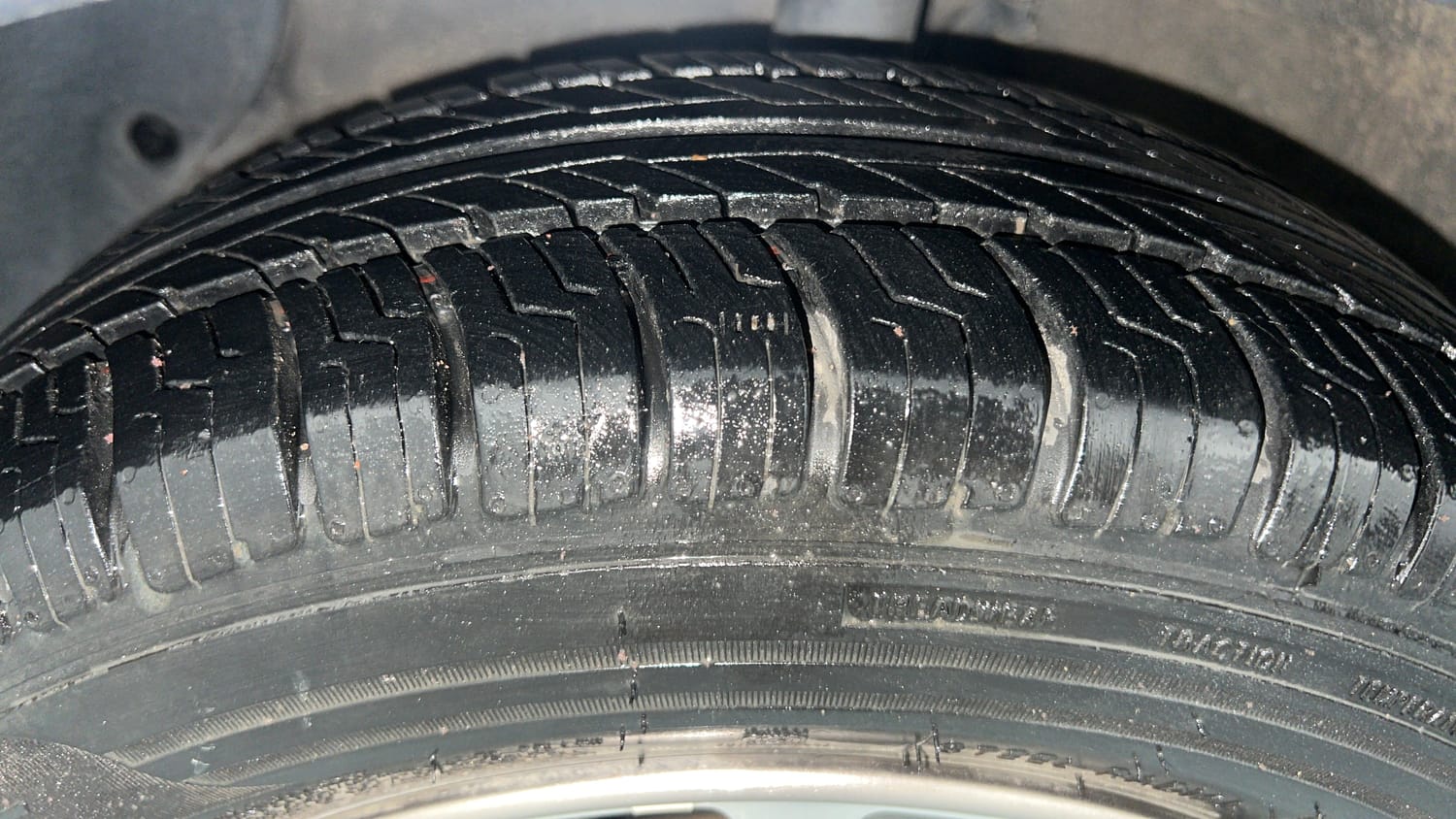 Used 2016 Hyundai Grand i10 Asta 1.2 Kappa VTVT (O) Petrol Manual tyres LEFT FRONT TYRE TREAD VIEW