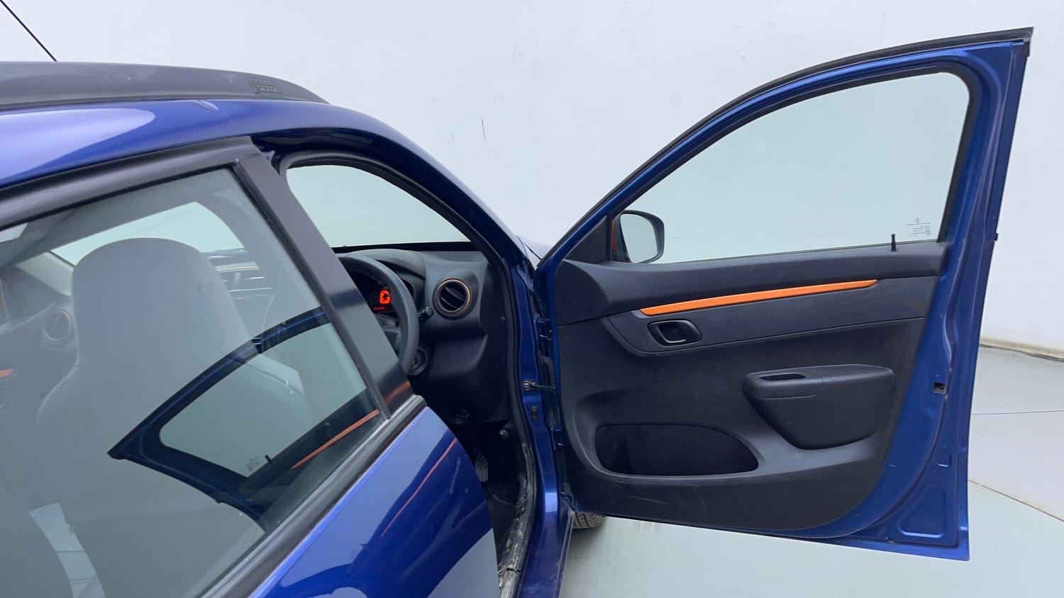 Used 2018 Renault Kwid CLIMBER 1.0 Petrol Manual interior RIGHT FRONT DOOR OPEN VIEW