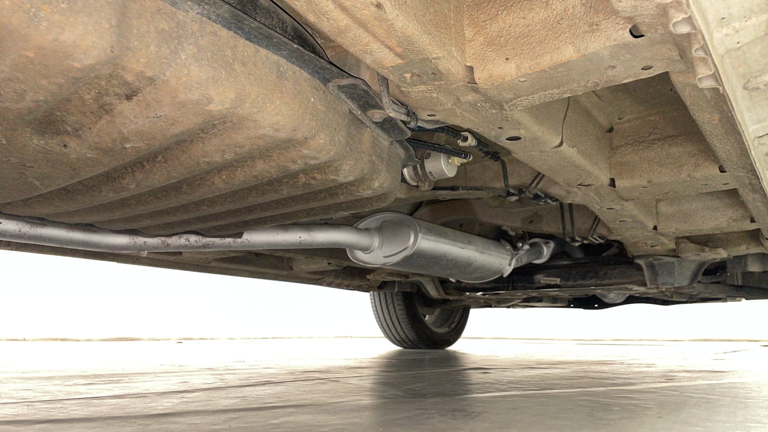 Used 2021 MG Motors Hector Sharp 1.5 Petrol CVT Petrol Automatic extra REAR RIGHT UNDERBODY VIEW