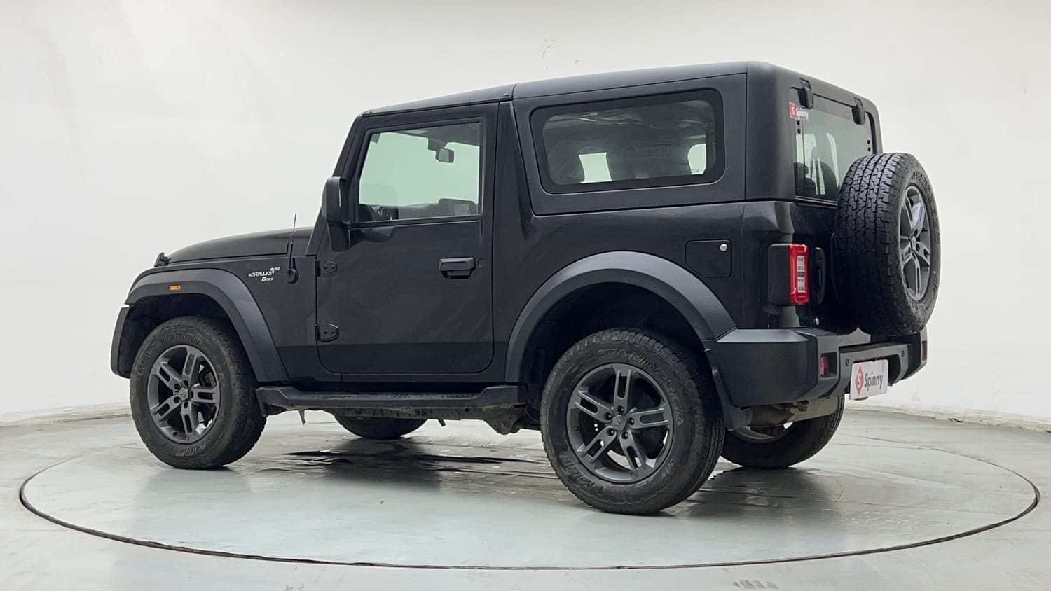 Used 2024 Mahindra Thar LX Hard Top Petrol AT RWD Petrol Automatic exterior LEFT REAR CORNER VIEW