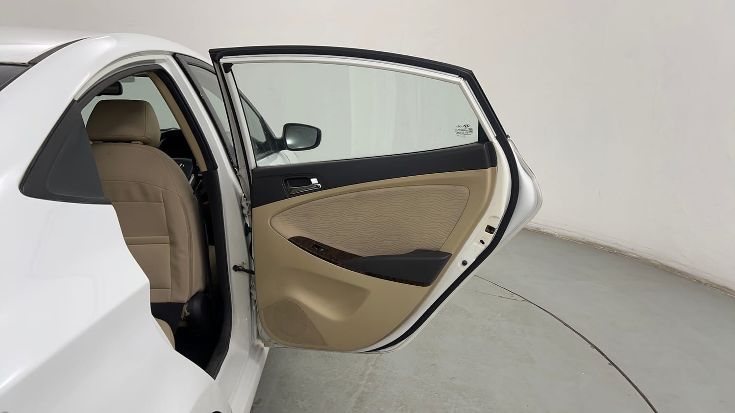 Used 2013 Hyundai Verna Fluidic 1.6 VTVT SX Petrol Manual interior RIGHT REAR DOOR OPEN VIEW