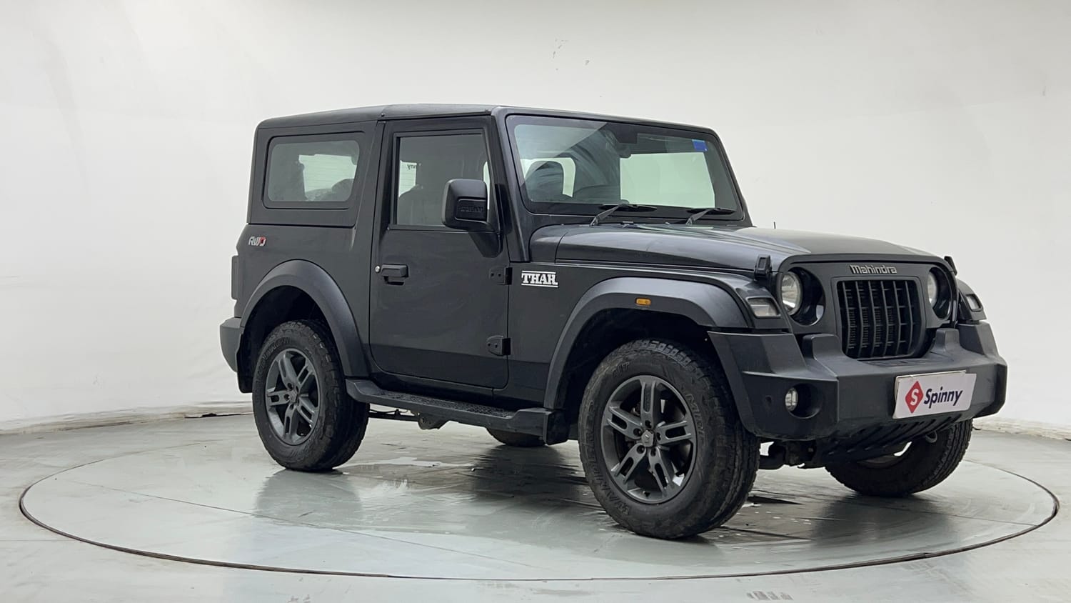 Used 2024 Mahindra Thar LX Hard Top Petrol AT RWD Petrol Automatic exterior RIGHT FRONT CORNER VIEW