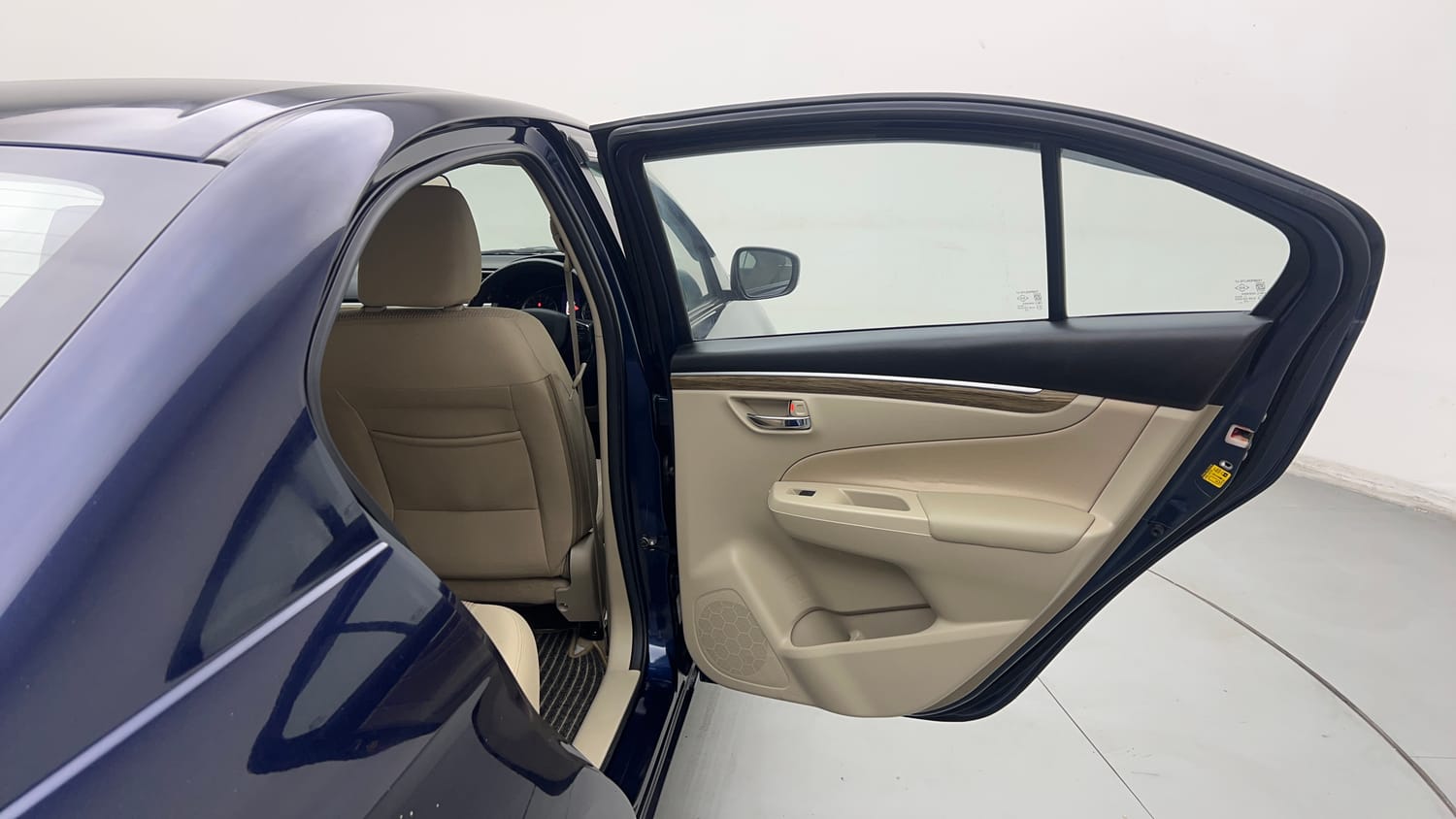 Used 2024 Maruti Suzuki Ciaz Zeta 1.5 AT Petrol Automatic interior RIGHT REAR DOOR OPEN VIEW