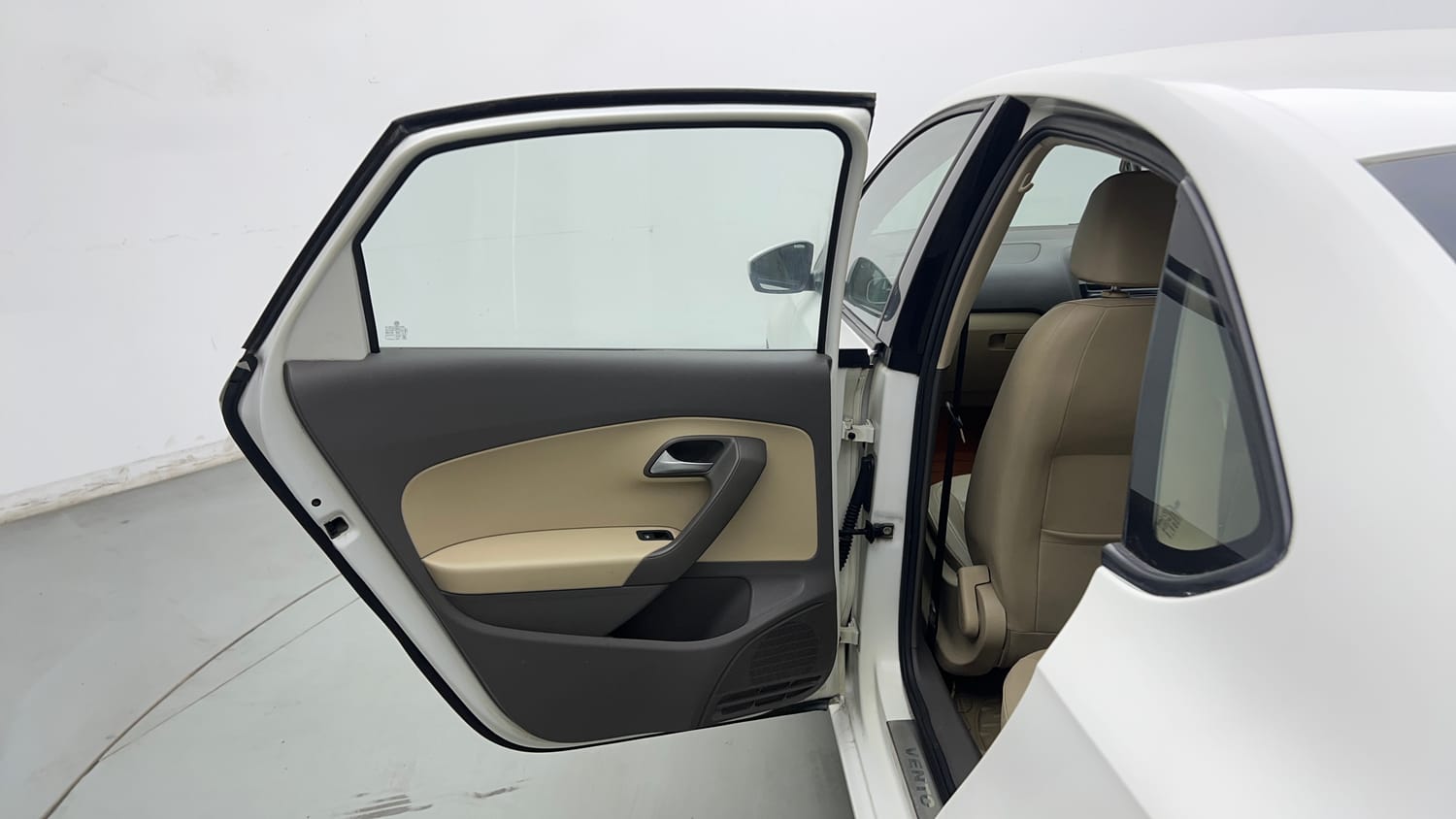 Used 2016 Volkswagen Vento Highline 1.2 (P) AT Petrol Automatic interior LEFT REAR DOOR OPEN VIEW