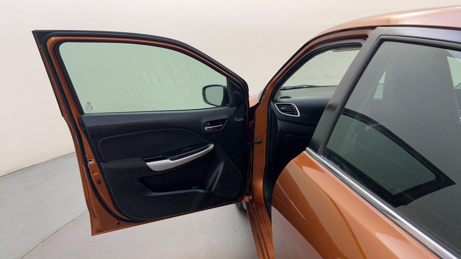 Used 2017 Maruti Suzuki Baleno Zeta 1.2 AT Petrol Automatic interior LEFT FRONT DOOR OPEN VIEW