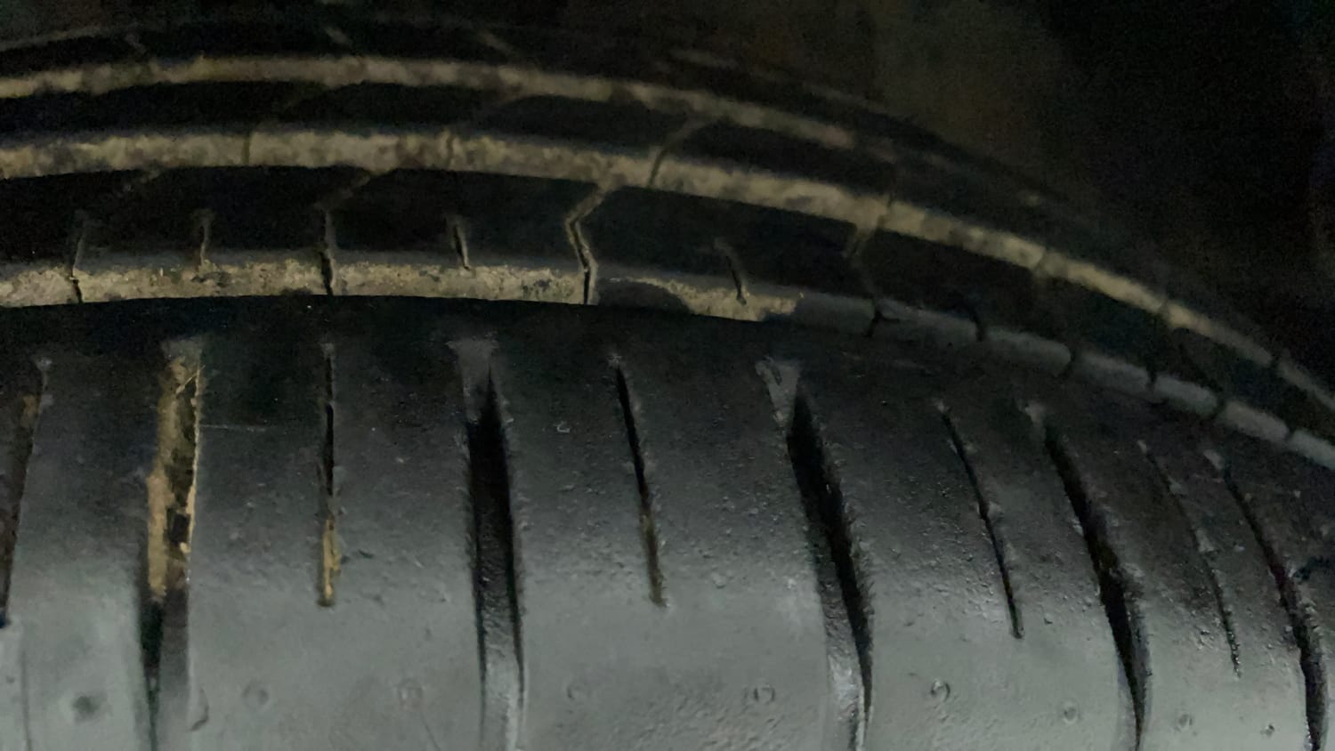 Used 2024 Maruti Suzuki Baleno Zeta AGS Petrol Automatic tyres LEFT FRONT TYRE TREAD VIEW