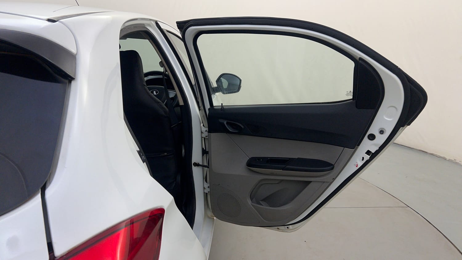 Used 2016 Tata Tiago Revotron XT Petrol Manual interior RIGHT REAR DOOR OPEN VIEW