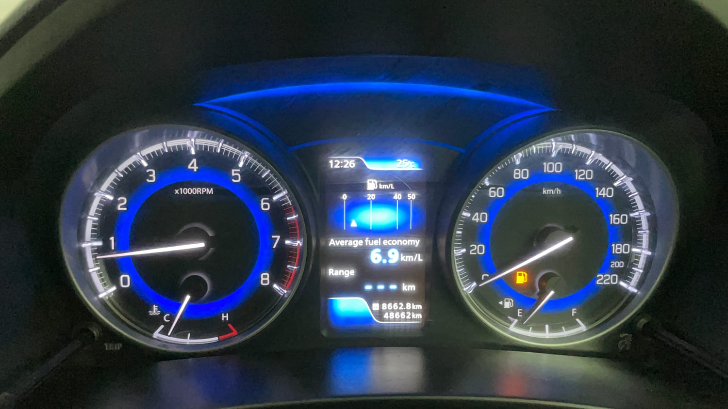 Used 2017 Maruti Suzuki Baleno Alpha 1.2 Petrol Manual interior CLUSTERMETER VIEW