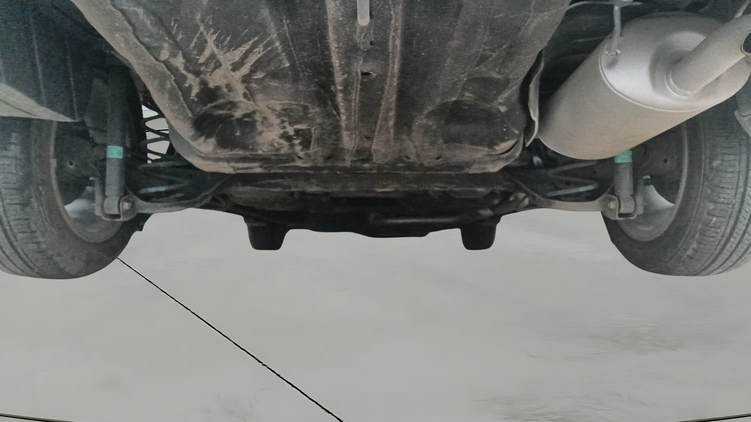Used 2024 Honda City V Petrol CVT Petrol Automatic extra REAR UNDERBODY VIEW (TAKEN FROM REAR)