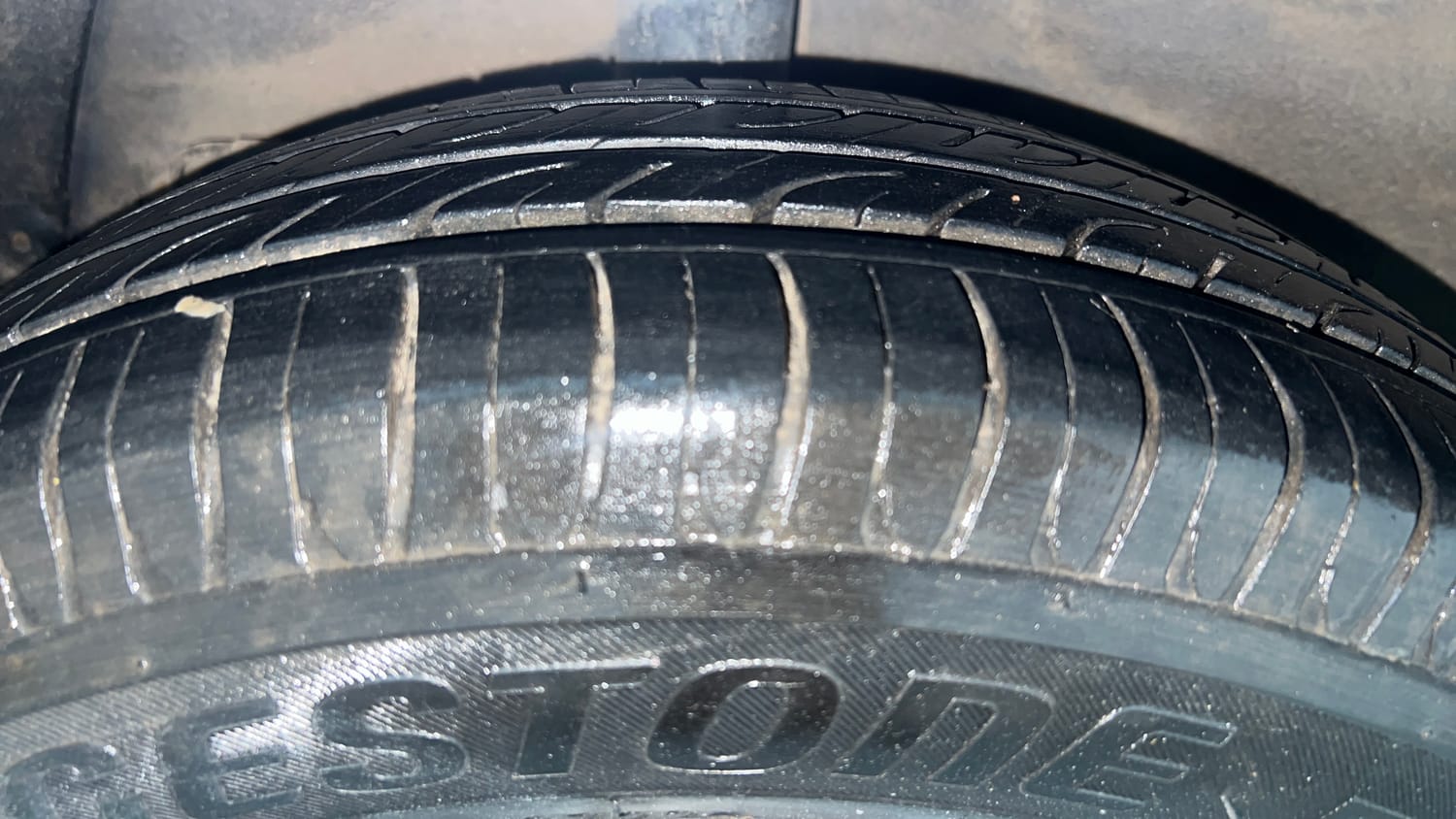 Used 2014 Hyundai Xcent S 1.2 Petrol Manual tyres RIGHT REAR TYRE TREAD VIEW