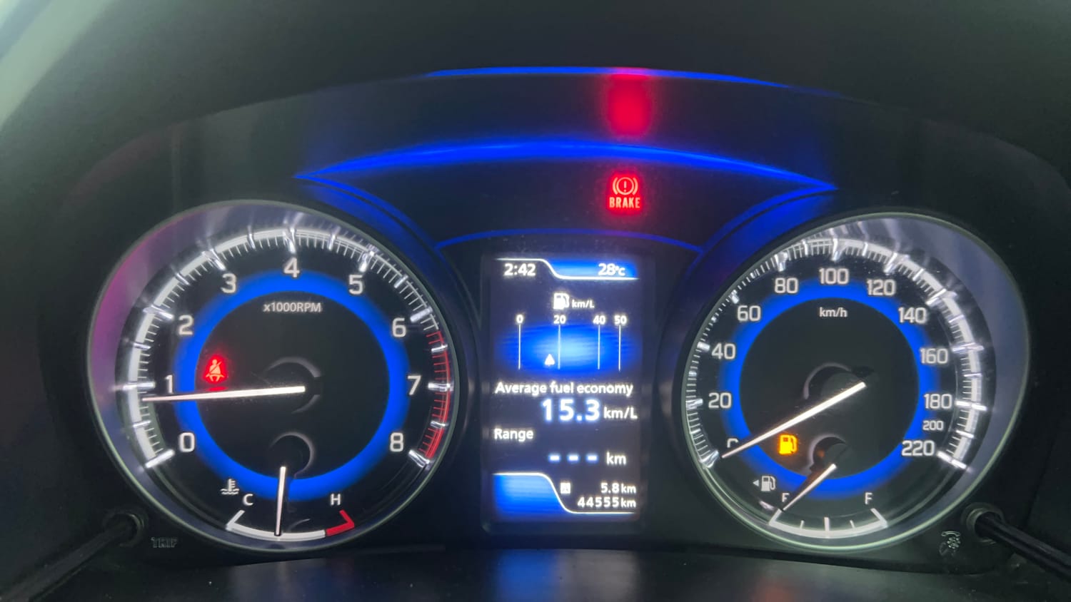 Used 2019 Maruti Suzuki Baleno Alpha Petrol Manual interior CLUSTERMETER VIEW