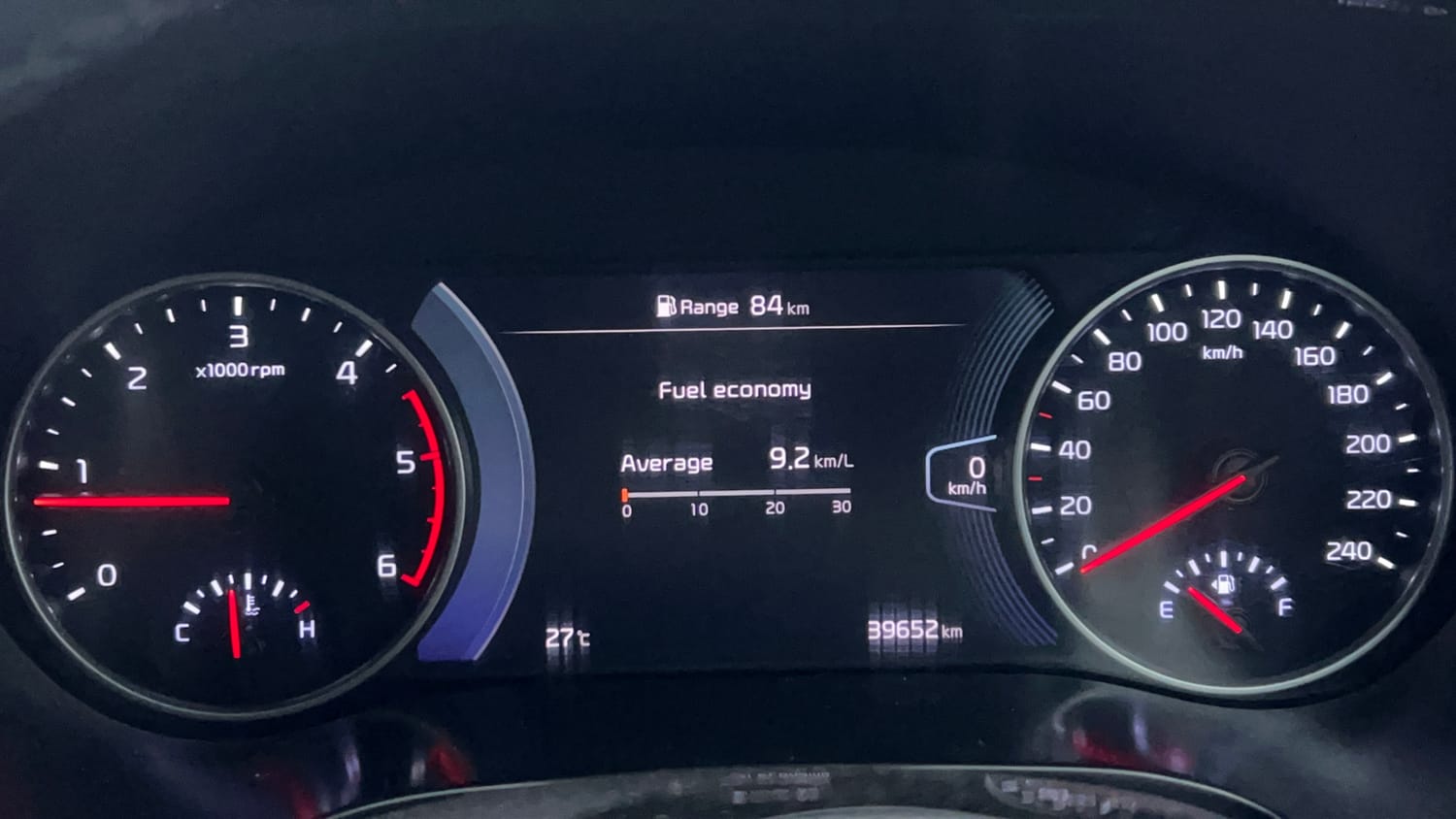 Used 2023 Kia Seltos HTX Plus 1.5 Diesel Diesel Manual interior CLUSTERMETER VIEW