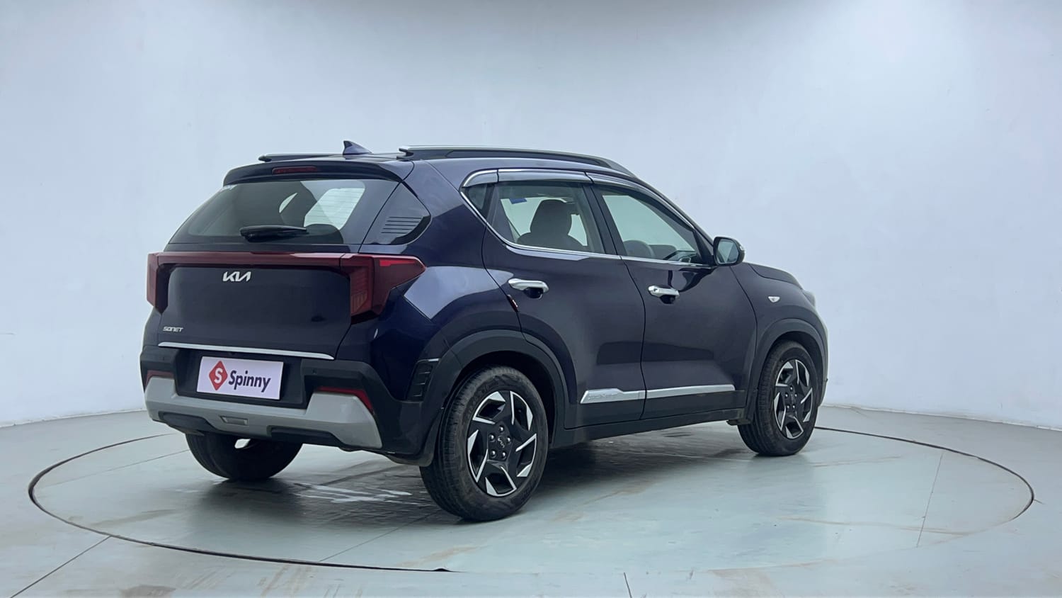 Used 2024 Kia Sonet HTK (O) 1.2 Petrol MT Petrol Manual exterior RIGHT REAR CORNER VIEW