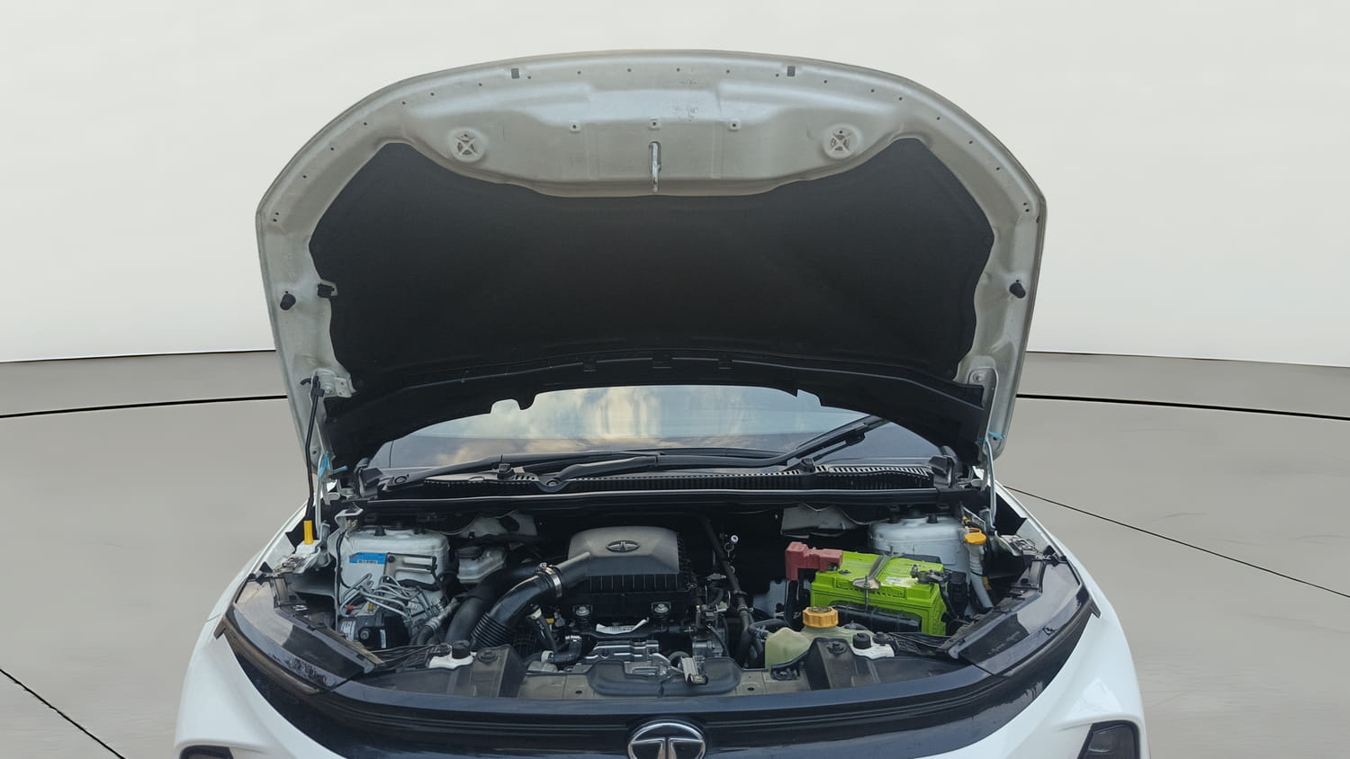 Used 2024 Tata Nexon Fearless Plus S 1.2 Revotron Petrol 7DCA DT Petrol Automatic engine ENGINE & BONNET OPEN FRONT VIEW
