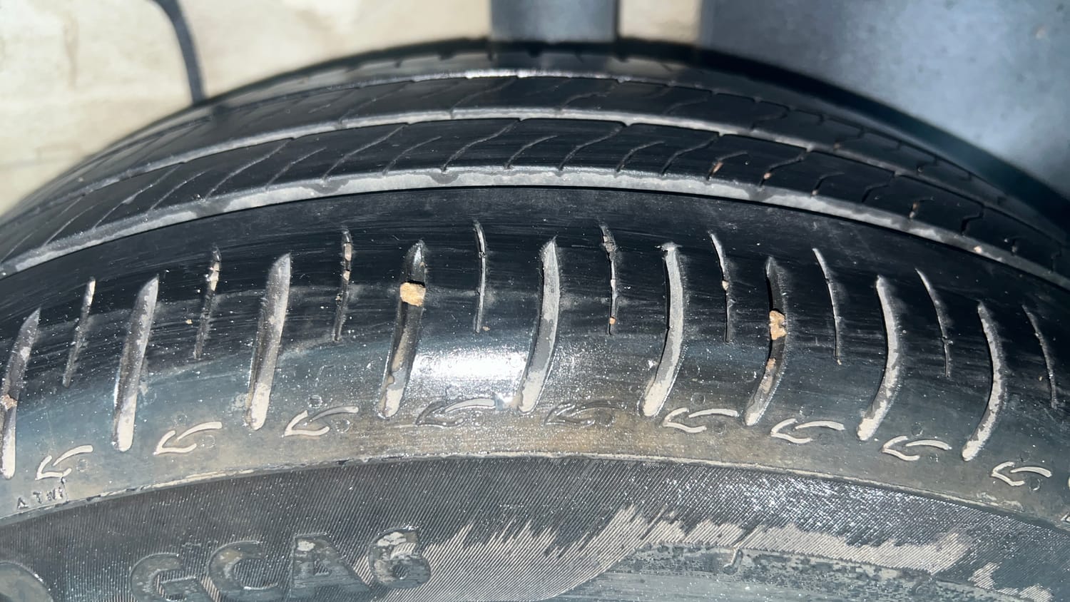 Used 2023 Tata Altroz XM Petrol Petrol Manual tyres LEFT REAR TYRE TREAD VIEW