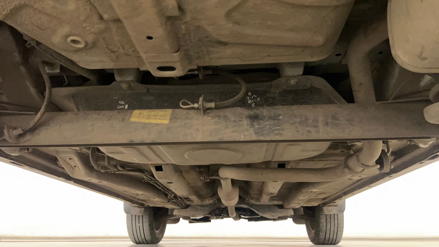 Used 2023 Tata Nexon Creative Plus S 1.2 Revotron Petrol 6AMT Petrol Automatic extra REAR UNDERBODY VIEW (TAKEN FROM REAR)