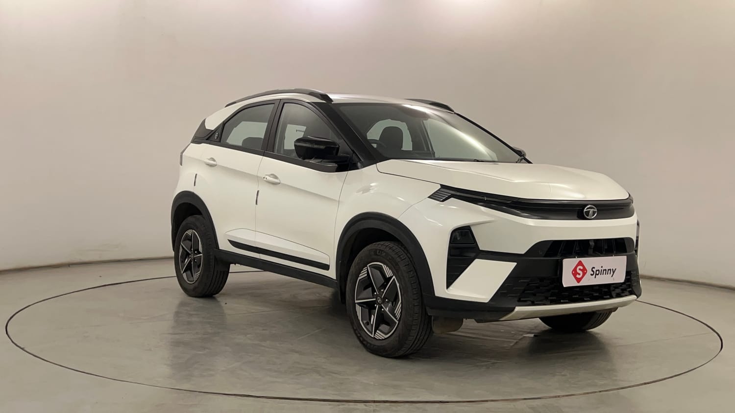 Used 2023 Tata Nexon Creative Plus S 1.2 Revotron Petrol 6AMT Petrol Automatic exterior RIGHT FRONT CORNER VIEW