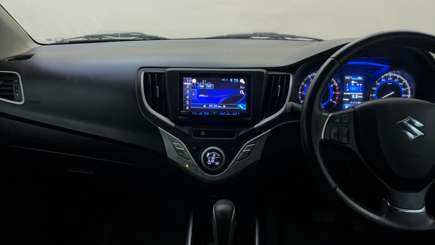 Used 2016 Maruti Suzuki Baleno Zeta 1.2 AT Petrol Automatic interior MUSIC SYSTEM & AC CONTROL VIEW
