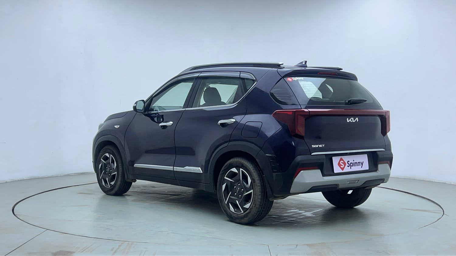 Used 2024 Kia Sonet HTK (O) 1.2 Petrol MT Petrol Manual exterior LEFT REAR CORNER VIEW