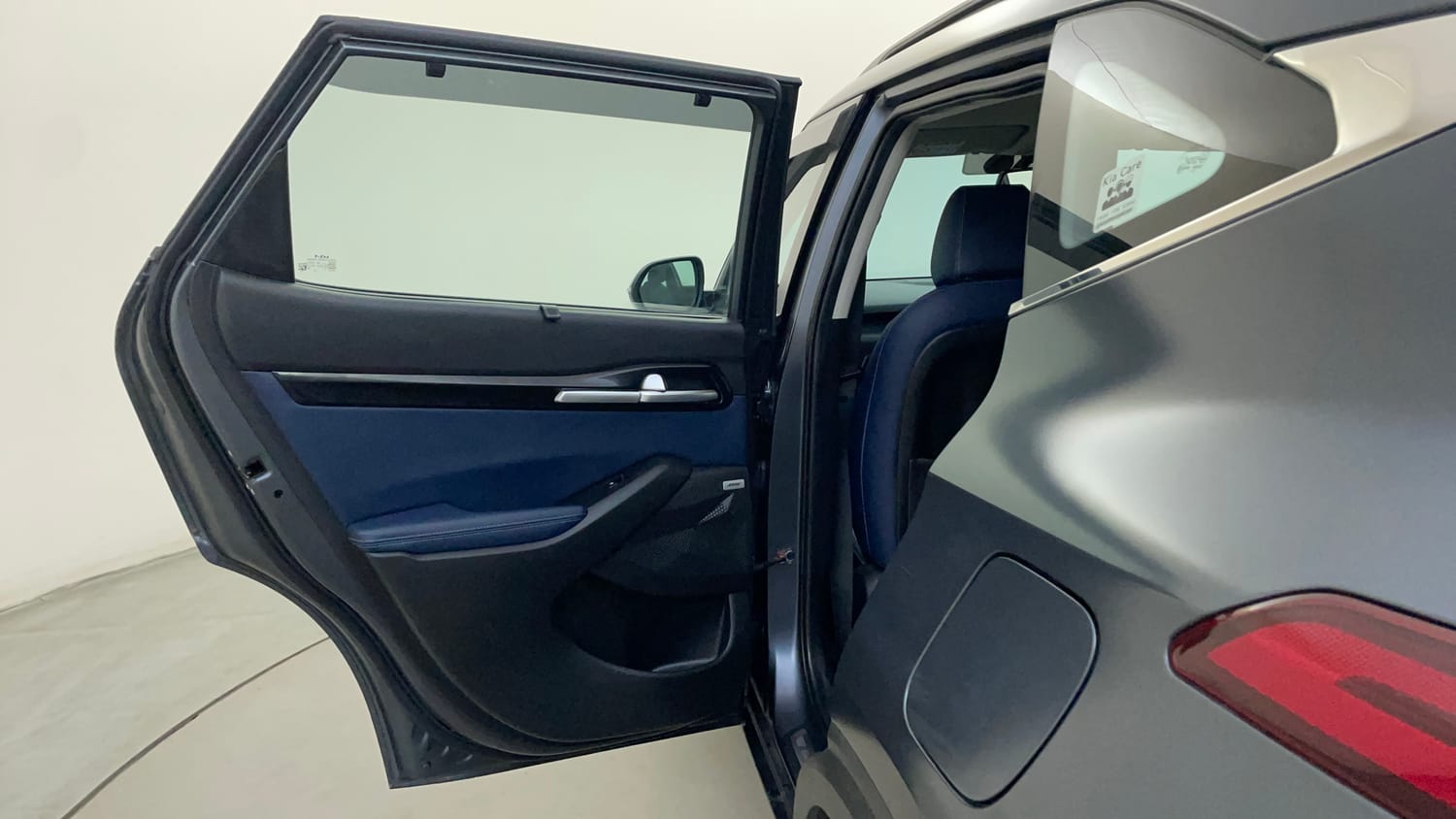 Used 2022 Kia Seltos X Line 1.4 DCT Petrol Automatic interior LEFT REAR DOOR OPEN VIEW