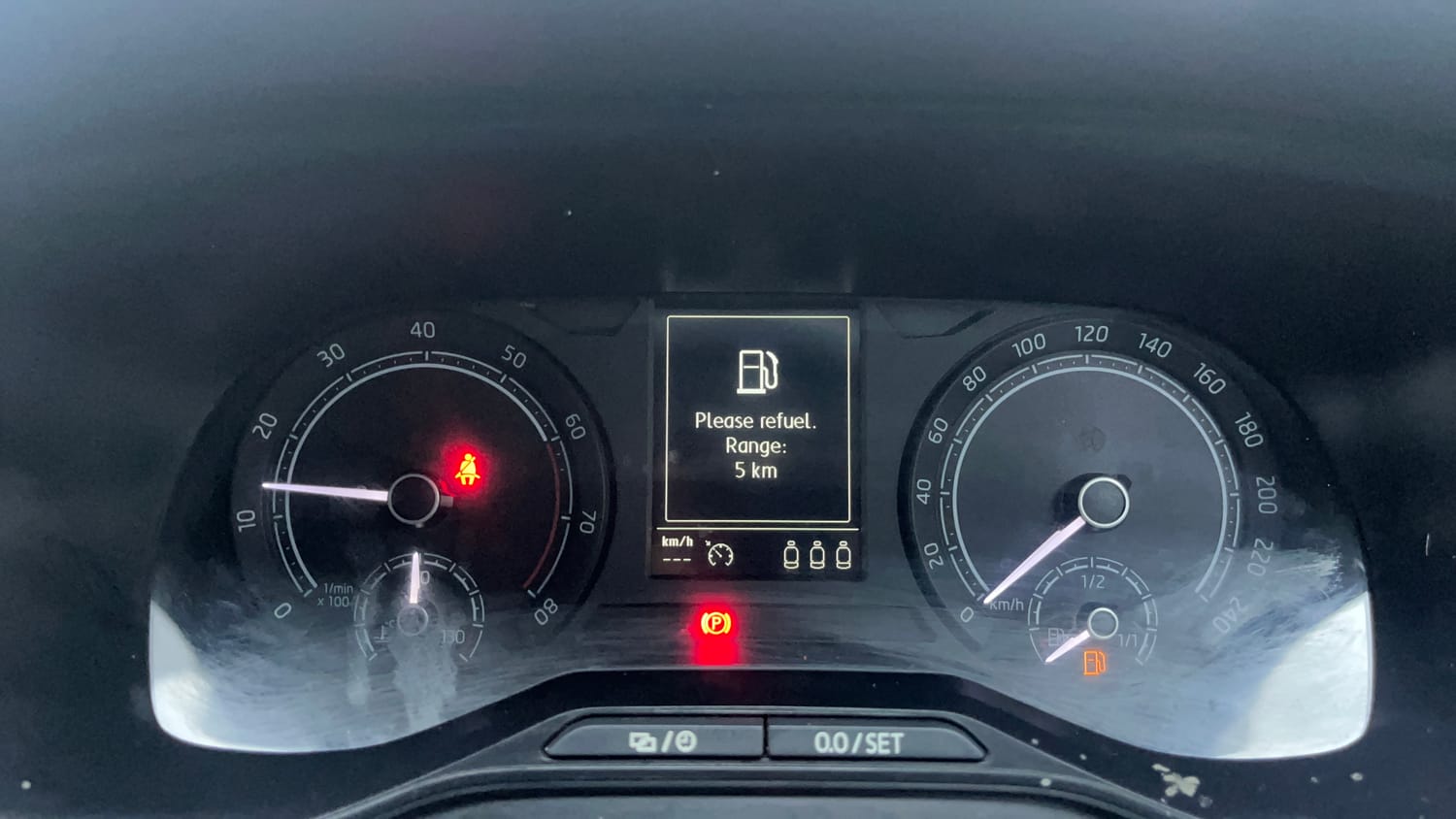 Used 2023 Skoda Kushaq Ambition 1.0L TSI MT Petrol Manual interior CLUSTERMETER VIEW