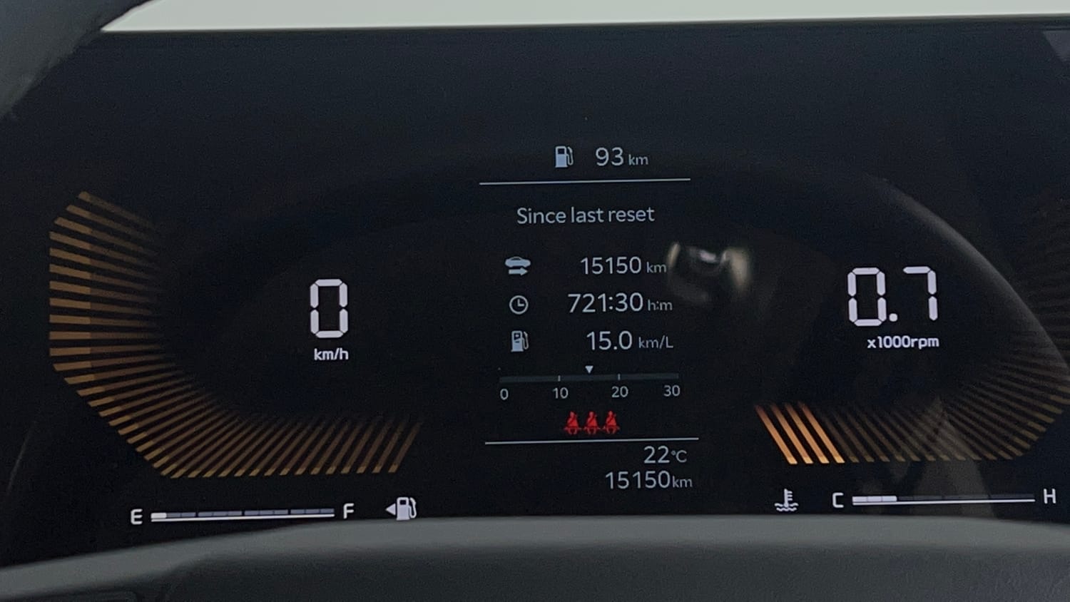 Used 2025 Kia Syros HTX 1.5 Diesel 6MT Diesel Manual interior CLUSTERMETER VIEW
