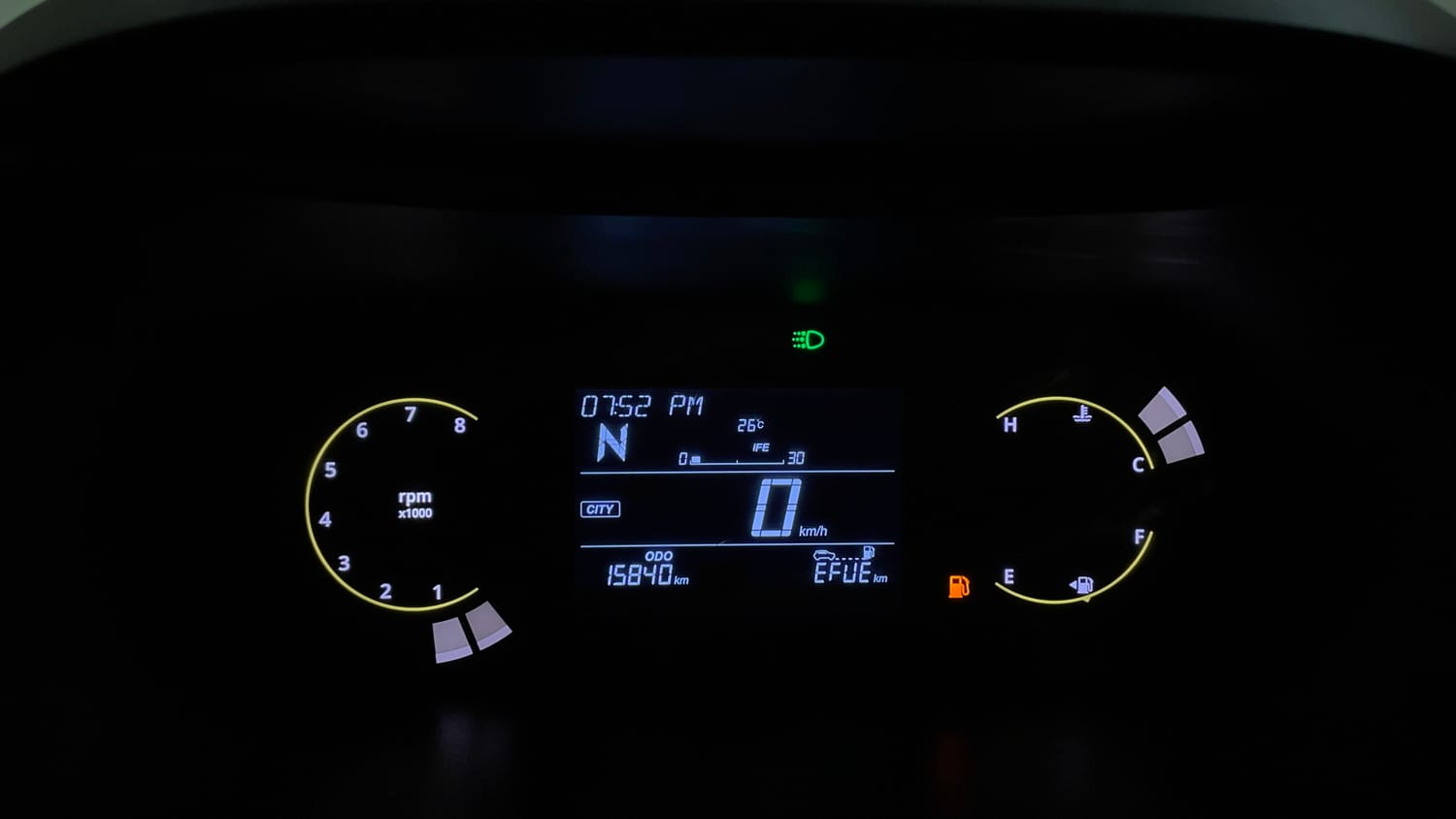 Used 2025 Tata Nexon Creative Plus (S) 1.2 6AMT Dark Edition Petrol Automatic interior CLUSTERMETER VIEW