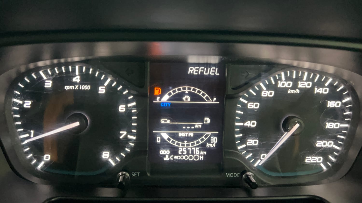 Used 2023 Tata Punch Adventure Rhythm Pack MT Petrol Manual interior CLUSTERMETER VIEW