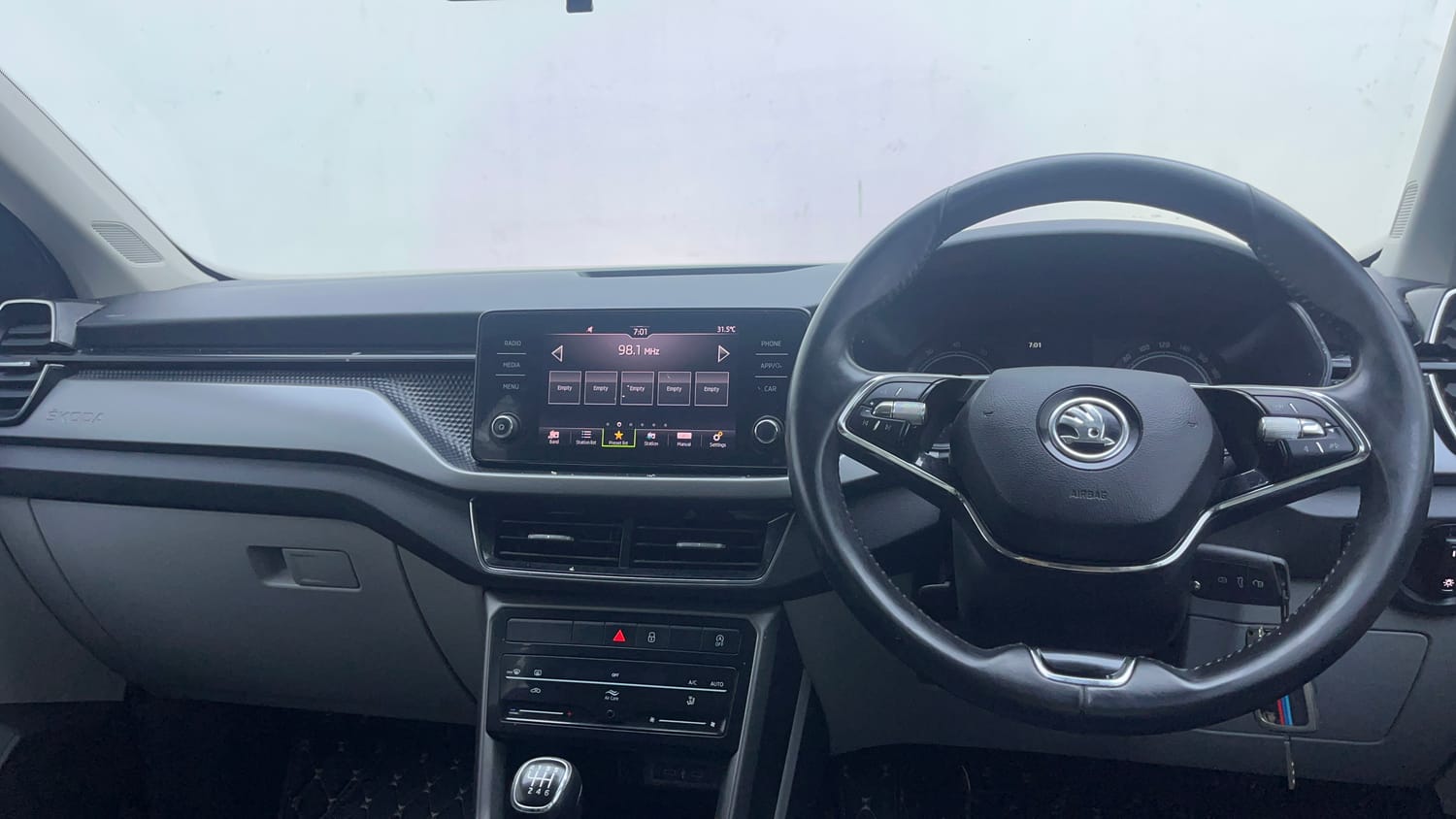 Used 2023 Skoda Kushaq Ambition 1.0L TSI MT Petrol Manual interior DASHBOARD VIEW
