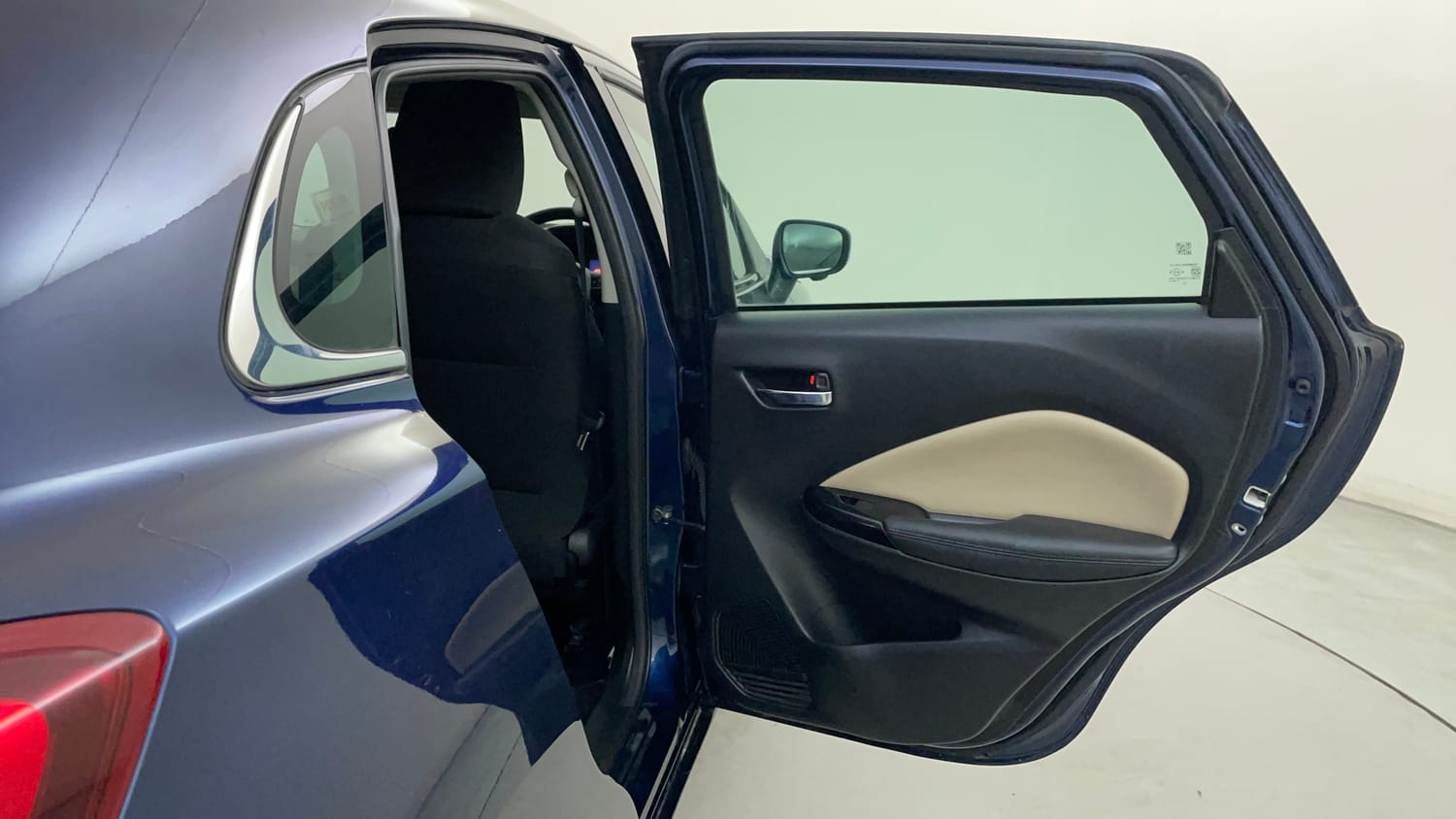 Used 2024 Toyota Glanza V AMT Petrol Automatic interior RIGHT REAR DOOR OPEN VIEW