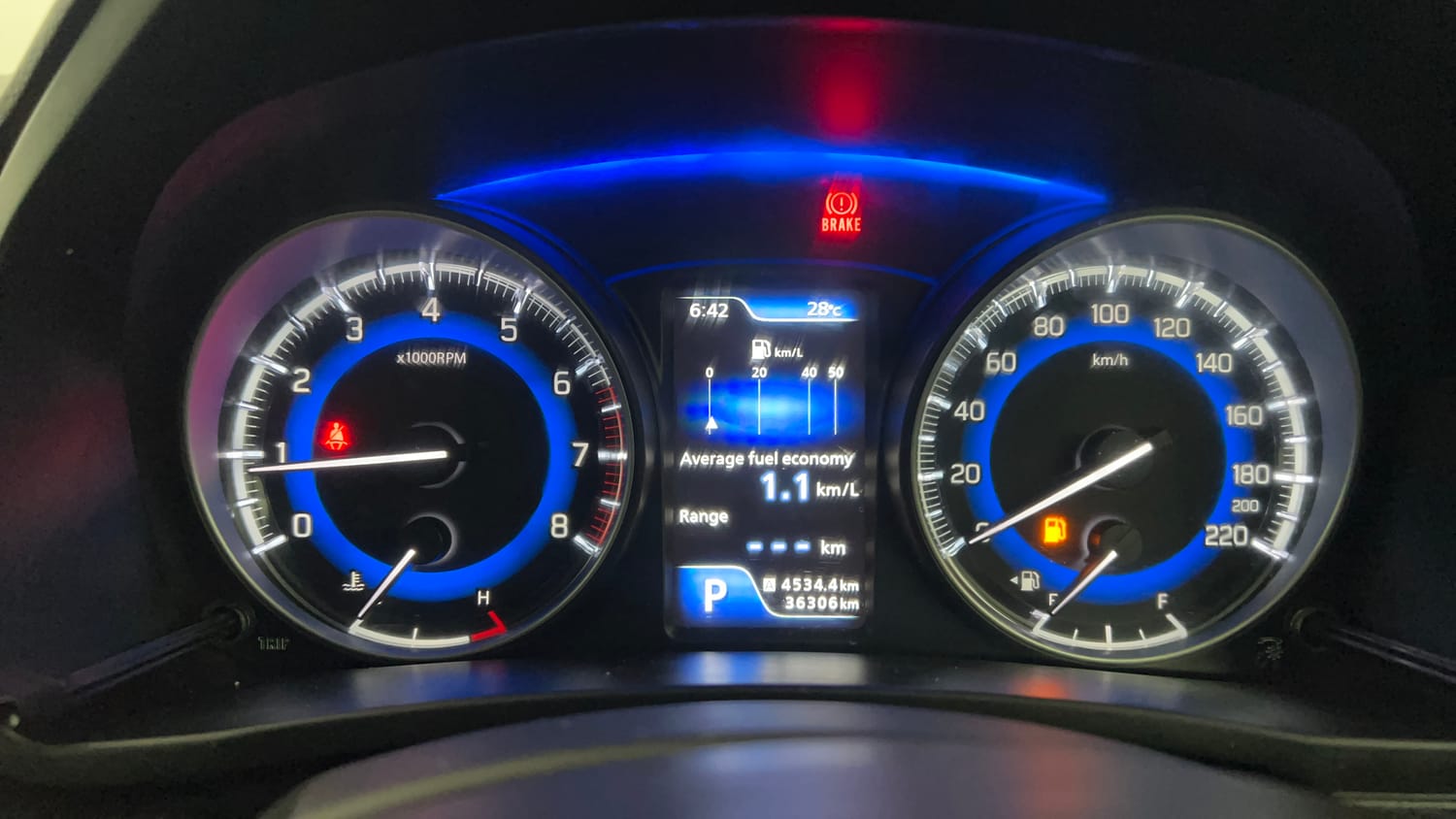 Used 2018 Maruti Suzuki Baleno Zeta 1.2 AT Petrol Automatic interior CLUSTERMETER VIEW