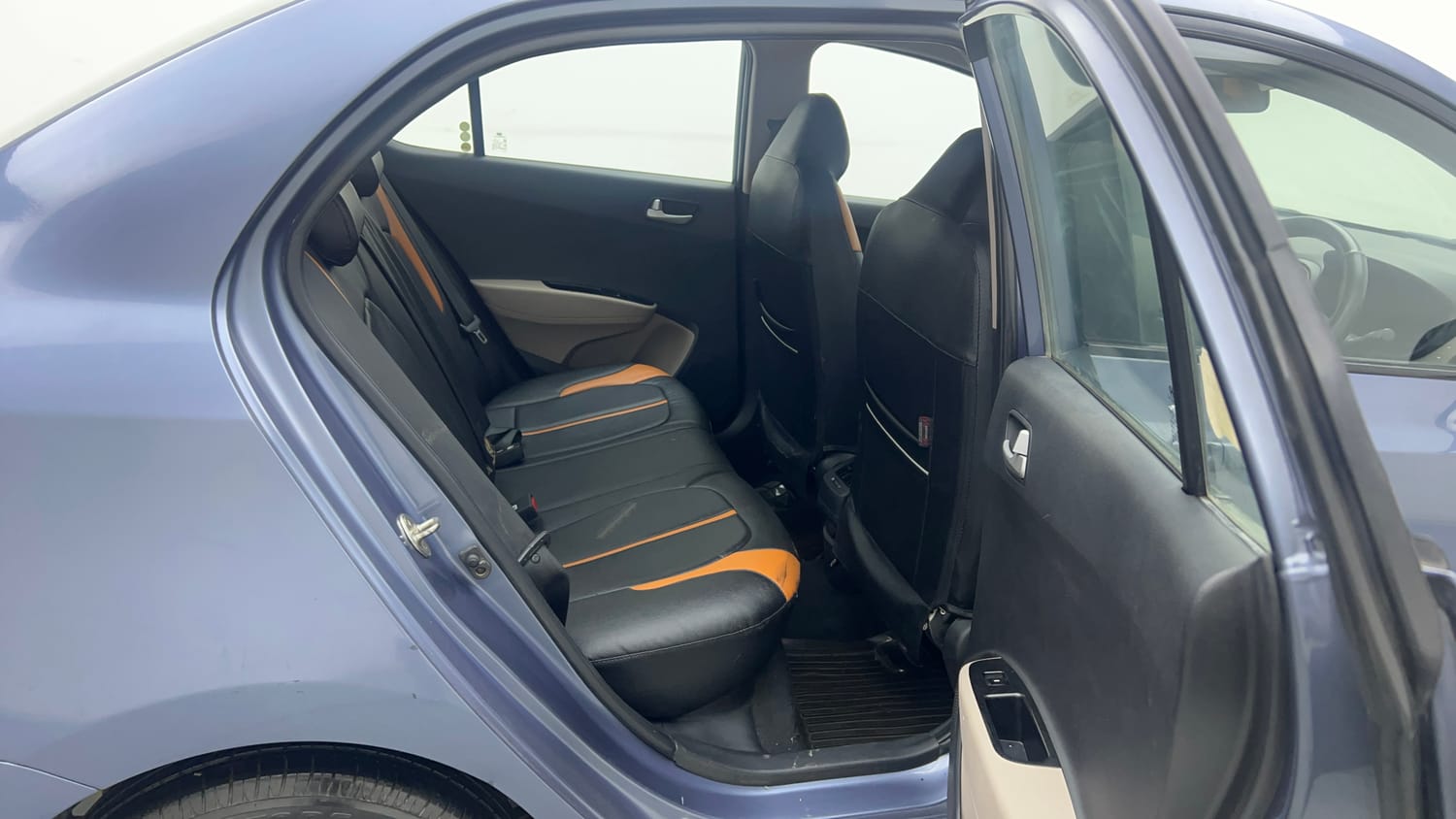 Used 2014 Hyundai Xcent S 1.2 Petrol Manual interior RIGHT SIDE REAR DOOR CABIN VIEW
