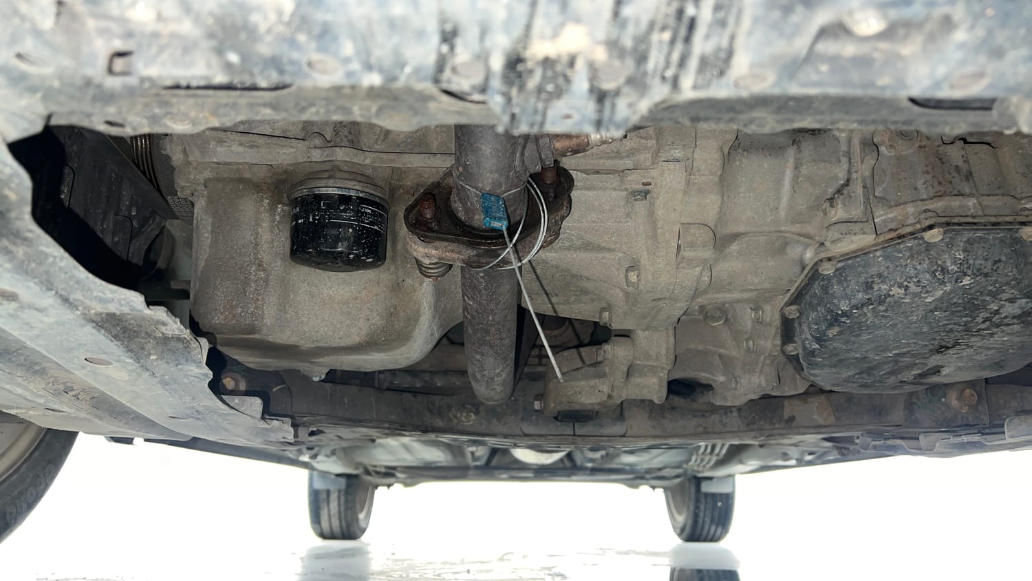 Used 2018 Maruti Suzuki Baleno Zeta 1.2 AT Petrol Automatic extra FRONT LEFT UNDERBODY VIEW
