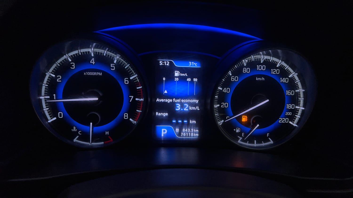 Used 2016 Maruti Suzuki Baleno Zeta 1.2 AT Petrol Automatic interior CLUSTERMETER VIEW