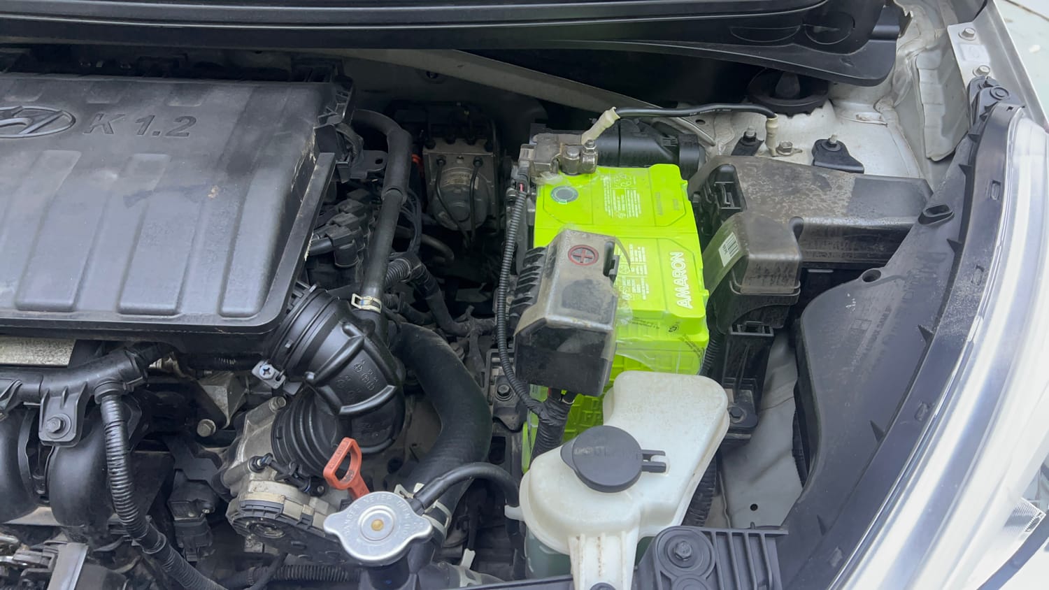 Used 2018 Hyundai Grand i10 Sportz AT 1.2 Kappa VTVT Petrol Automatic engine ENGINE LEFT SIDE VIEW