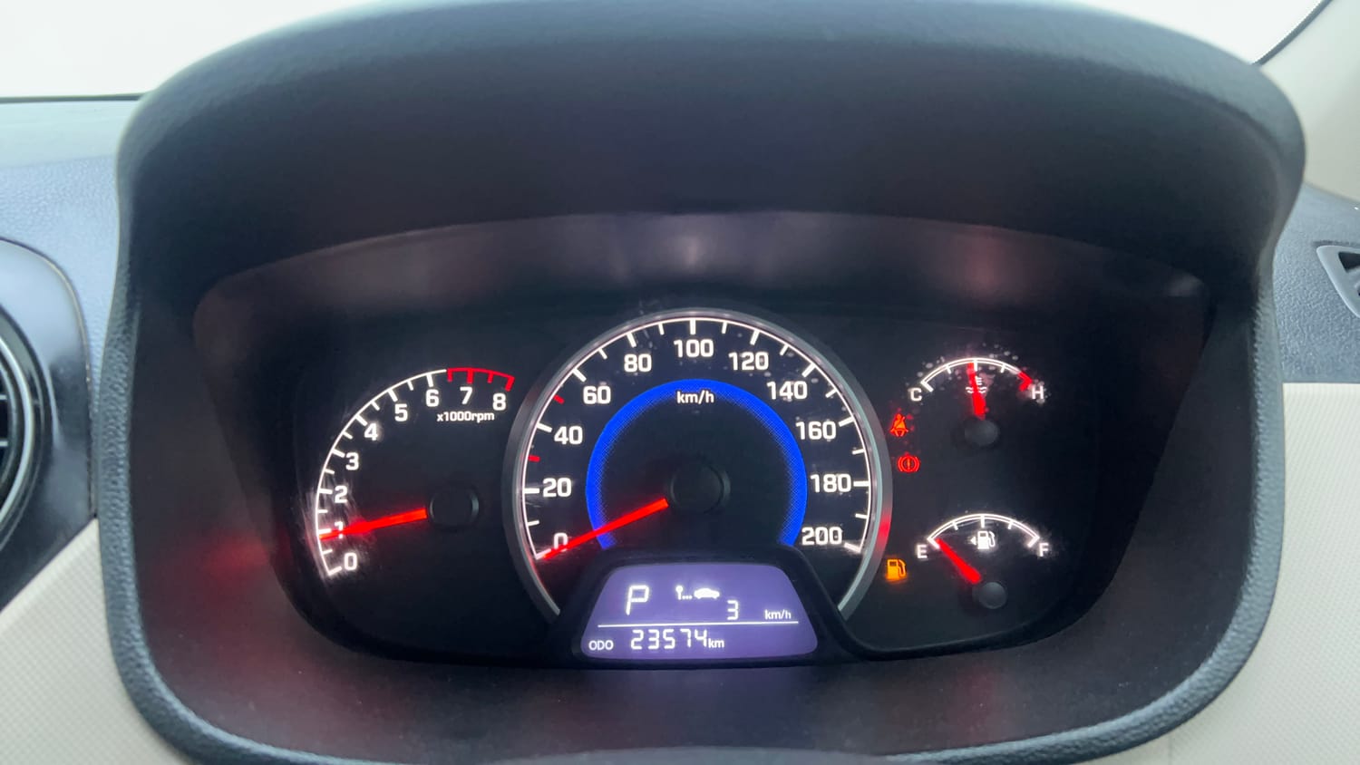 Used 2018 Hyundai Grand i10 Sportz AT 1.2 Kappa VTVT Petrol Automatic interior CLUSTERMETER VIEW