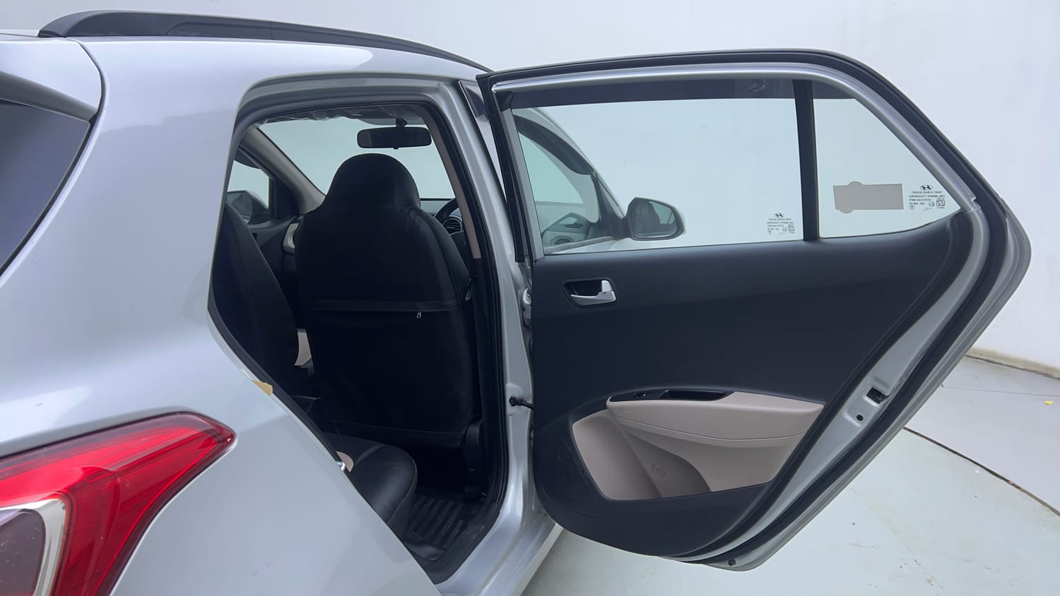 Used 2018 Hyundai Grand i10 Sportz AT 1.2 Kappa VTVT Petrol Automatic interior RIGHT REAR DOOR OPEN VIEW