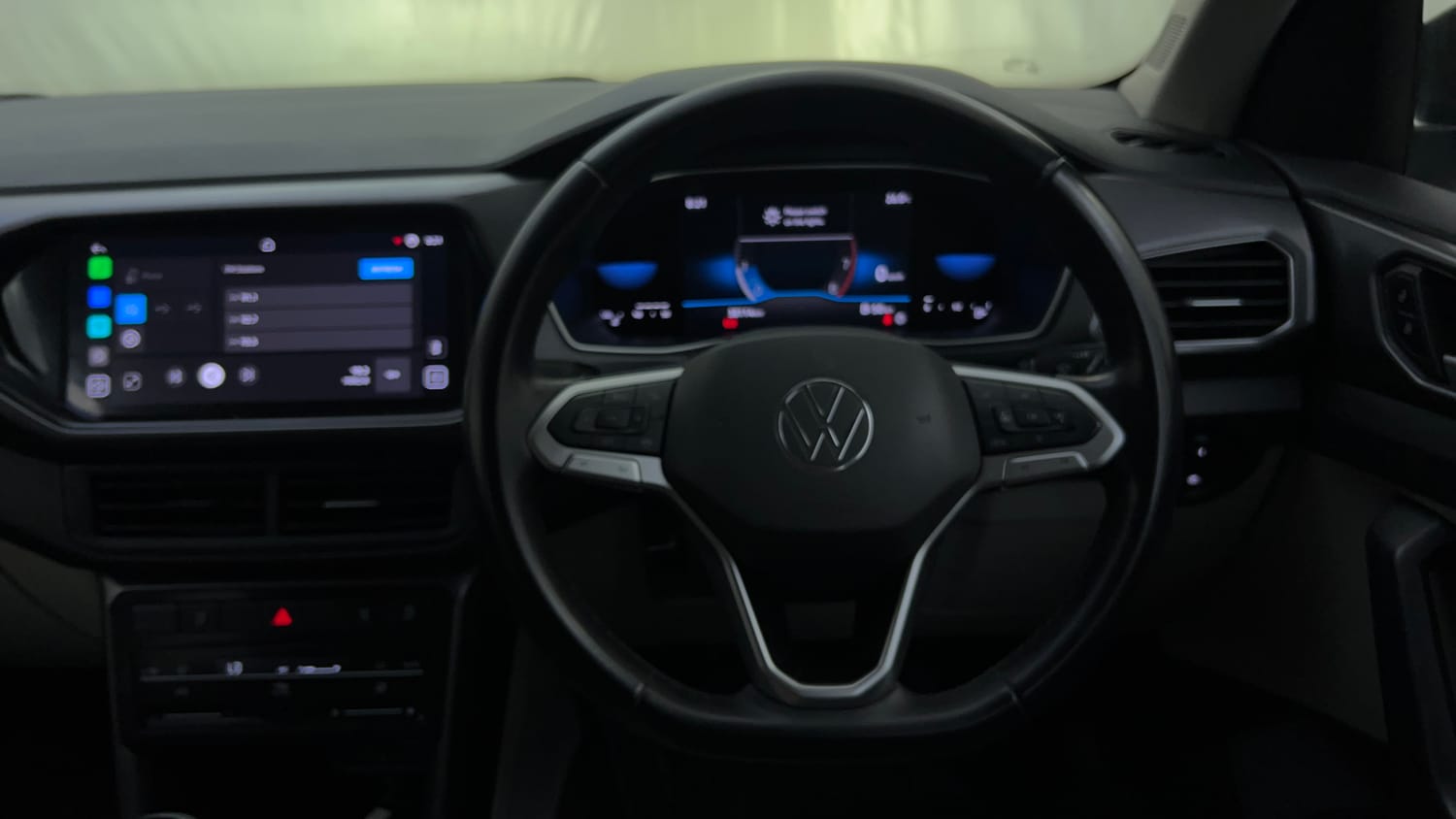 Used 2022 Volkswagen Taigun Topline 1.0 TSI MT Petrol Manual interior STEERING VIEW