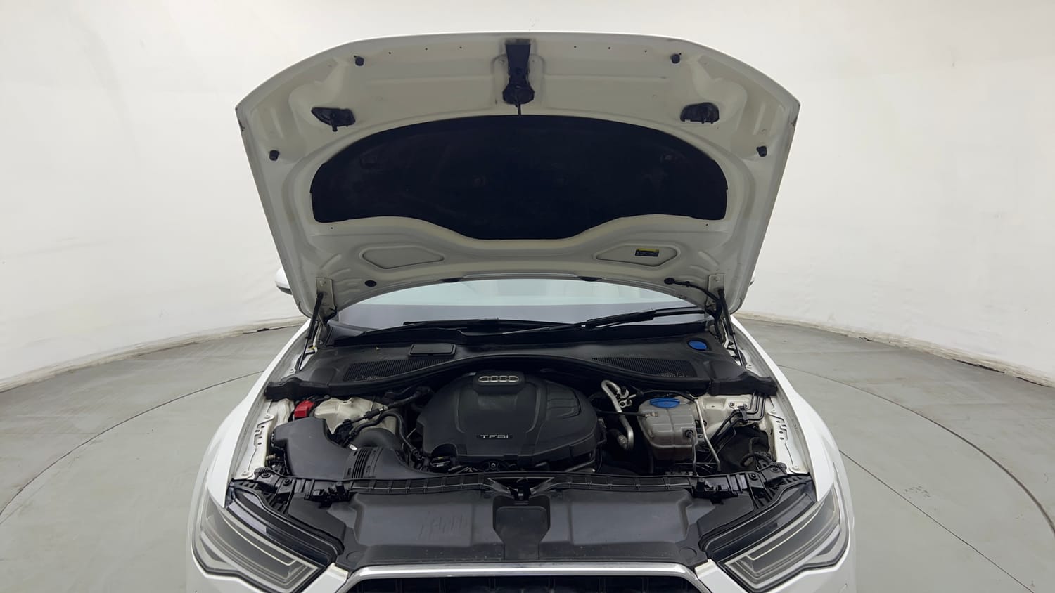 Used 2017 audi A6 35 TFSI S Line Matrix Petrol Automatic engine ENGINE & BONNET OPEN FRONT VIEW