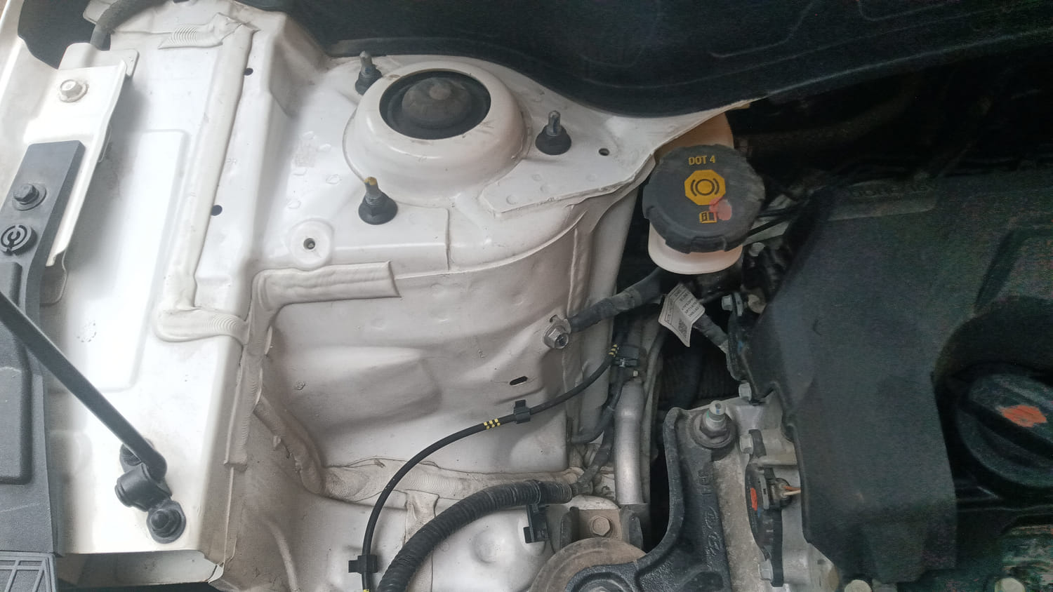 Used 2021 Kia Seltos HTK 1.5 Petrol Manual engine ENGINE RIGHT SIDE HINGE & APRON VIEW