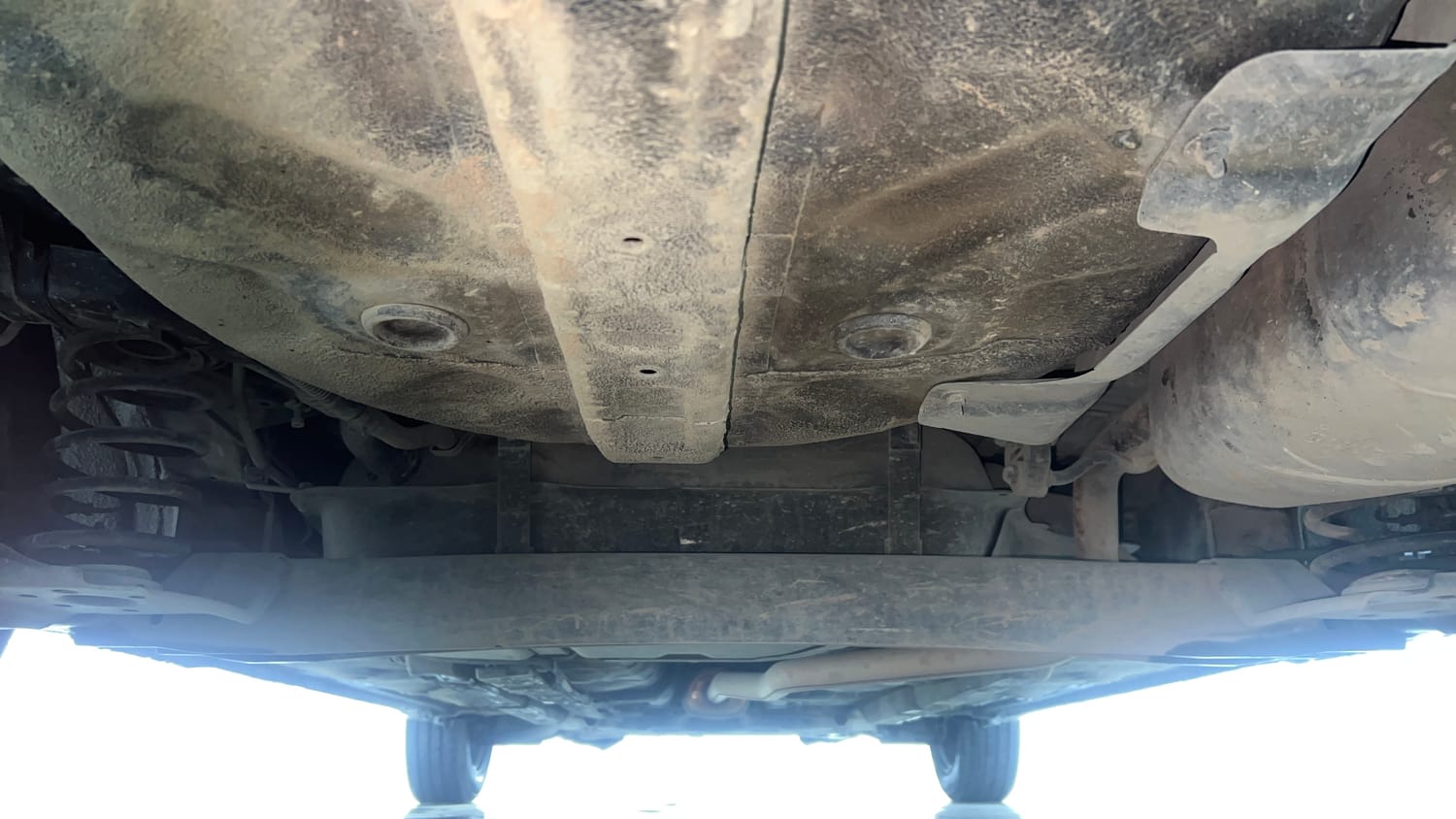 Used 2020 Hyundai Xcent S Petrol+cng(outside fitted) Cng Manual extra REAR UNDERBODY VIEW (TAKEN FROM REAR)