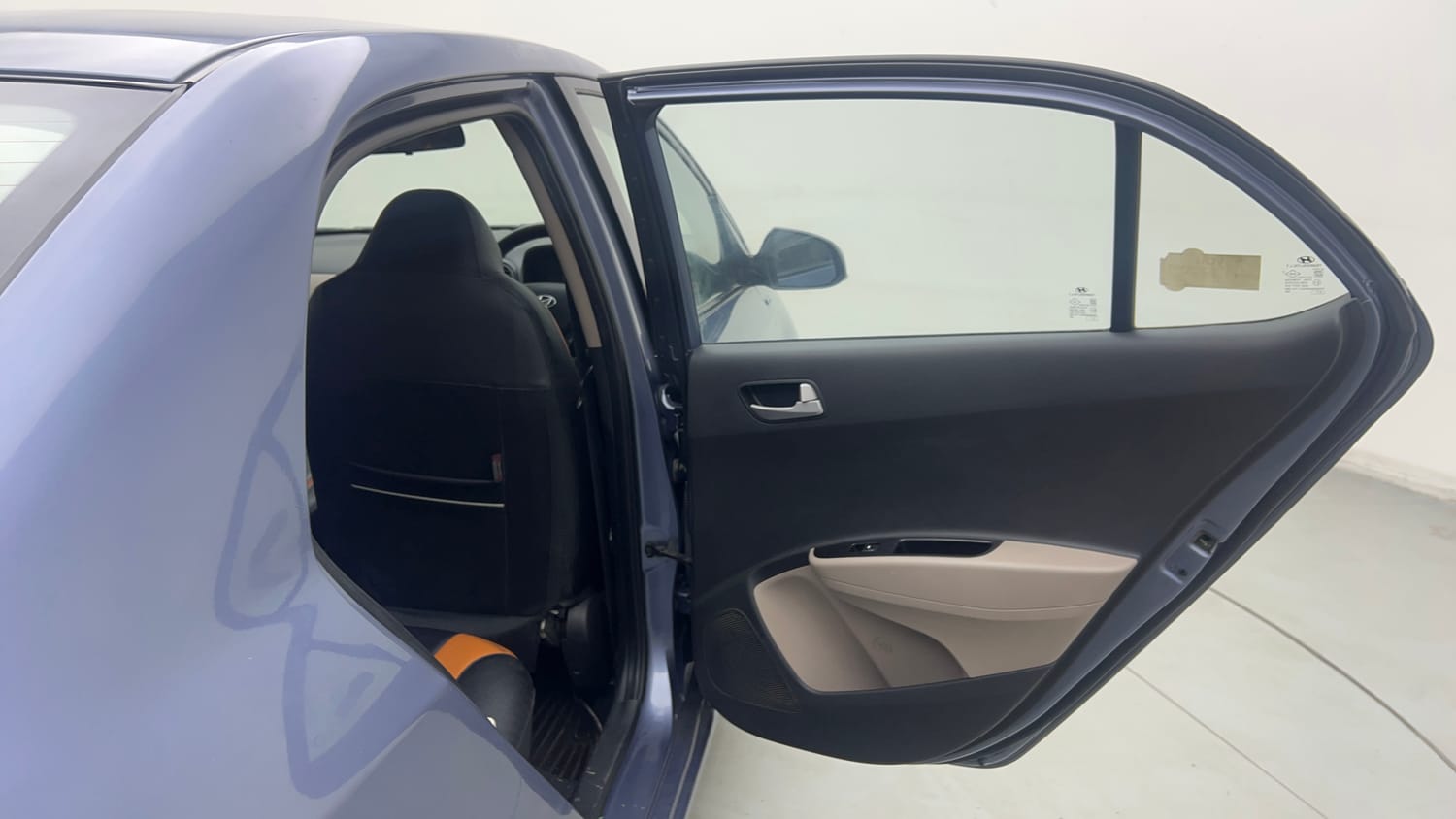 Used 2014 Hyundai Xcent S 1.2 Petrol Manual interior RIGHT REAR DOOR OPEN VIEW
