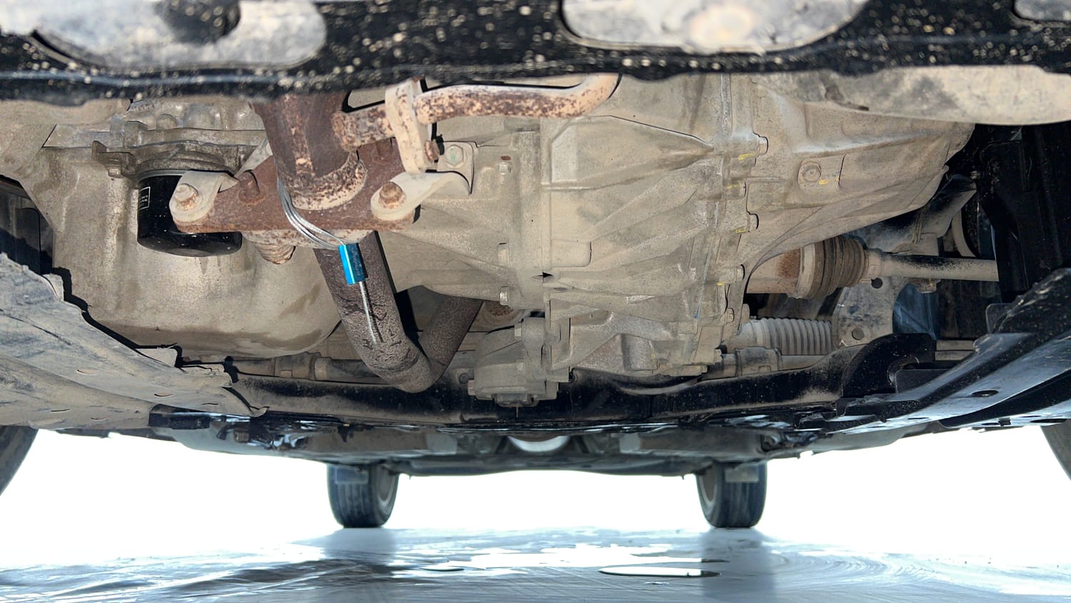 Used 2022 Maruti Suzuki Baleno Zeta MT Petrol Manual extra FRONT LEFT UNDERBODY VIEW