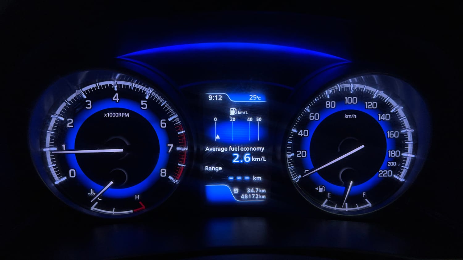 Used 2018 Maruti Suzuki Baleno Alpha 1.2 Petrol Manual interior CLUSTERMETER VIEW