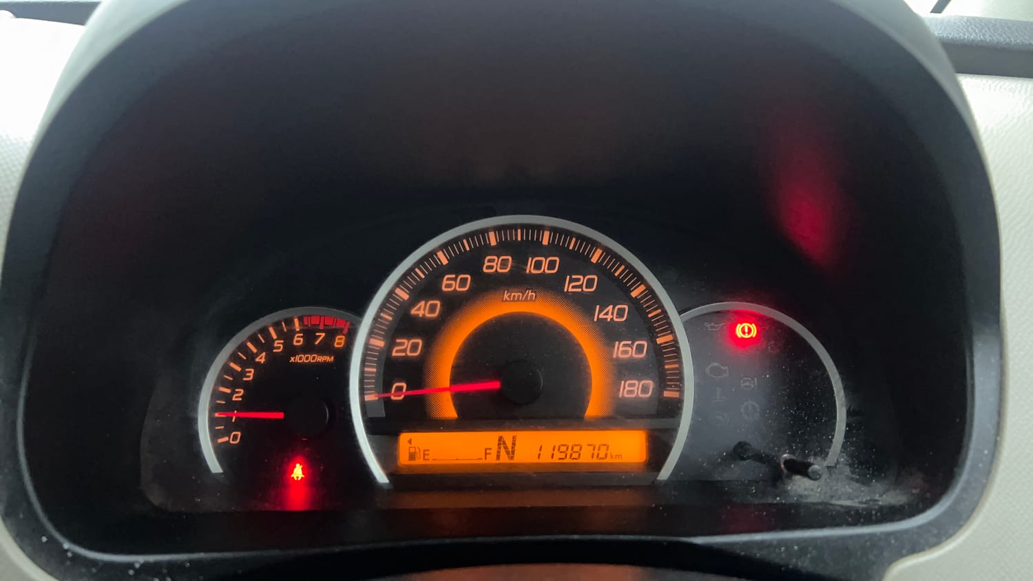 Used 2016 Maruti Suzuki Wagon R 1.0 VXI AMT Petrol Automatic interior CLUSTERMETER VIEW