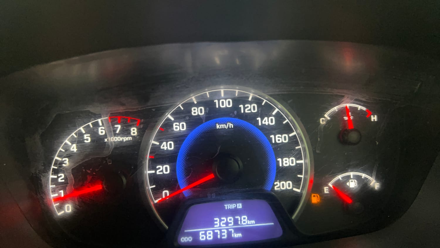 Used 2016 Hyundai Grand i10 Asta 1.2 Kappa VTVT (O) Petrol Manual interior CLUSTERMETER VIEW