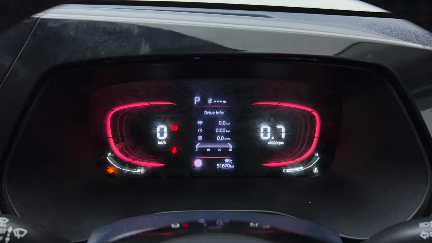 Used 2022 Kia Carens Luxury Plus 1.4 Petrol DCT 7 STR Petrol Automatic interior CLUSTERMETER VIEW